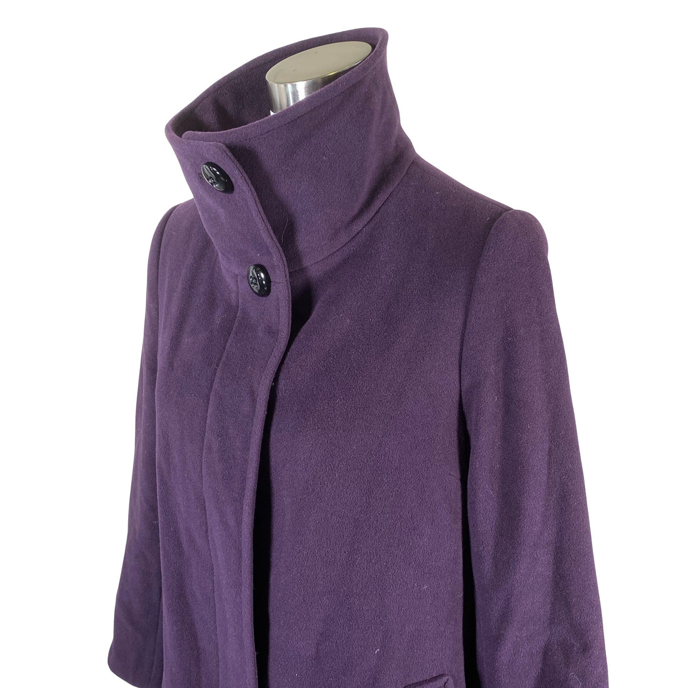 Unisex Hettemarks - Wool coat, size 38 - Violet (2)
