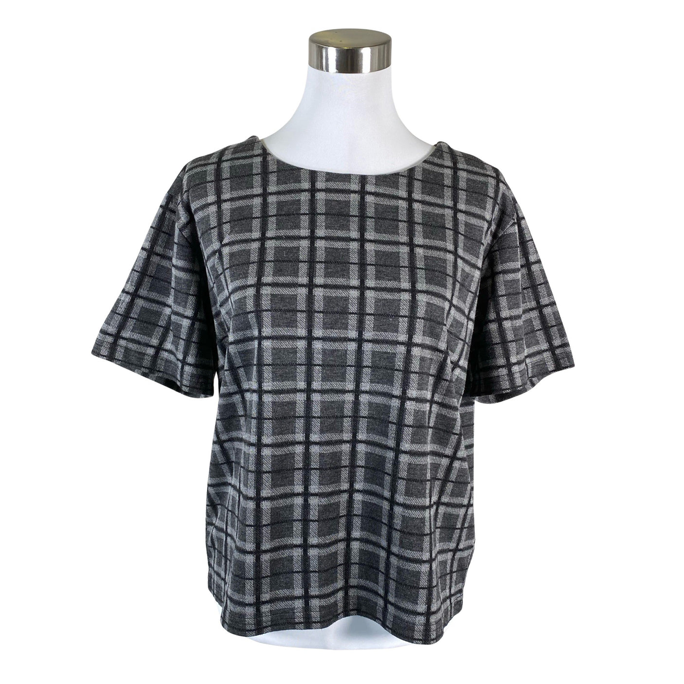 Unisex Fransa - Short-sleeved blouse, size 40 - Gray (1)