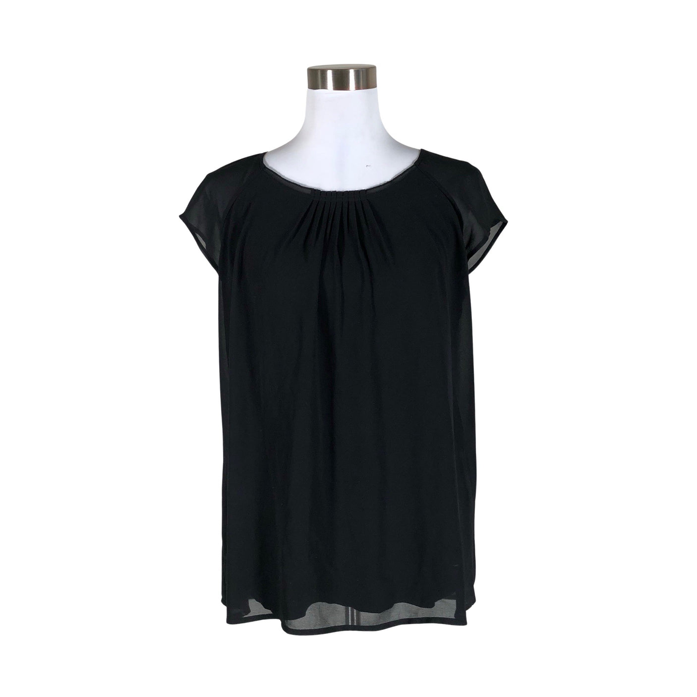 Unisex s.Oliver - Short-sleeved blouse, size 40 - Black (1)