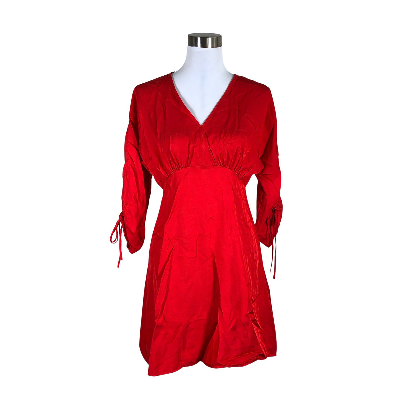 Unisex Arket - Schiffon dress, size 36 - Red (1)