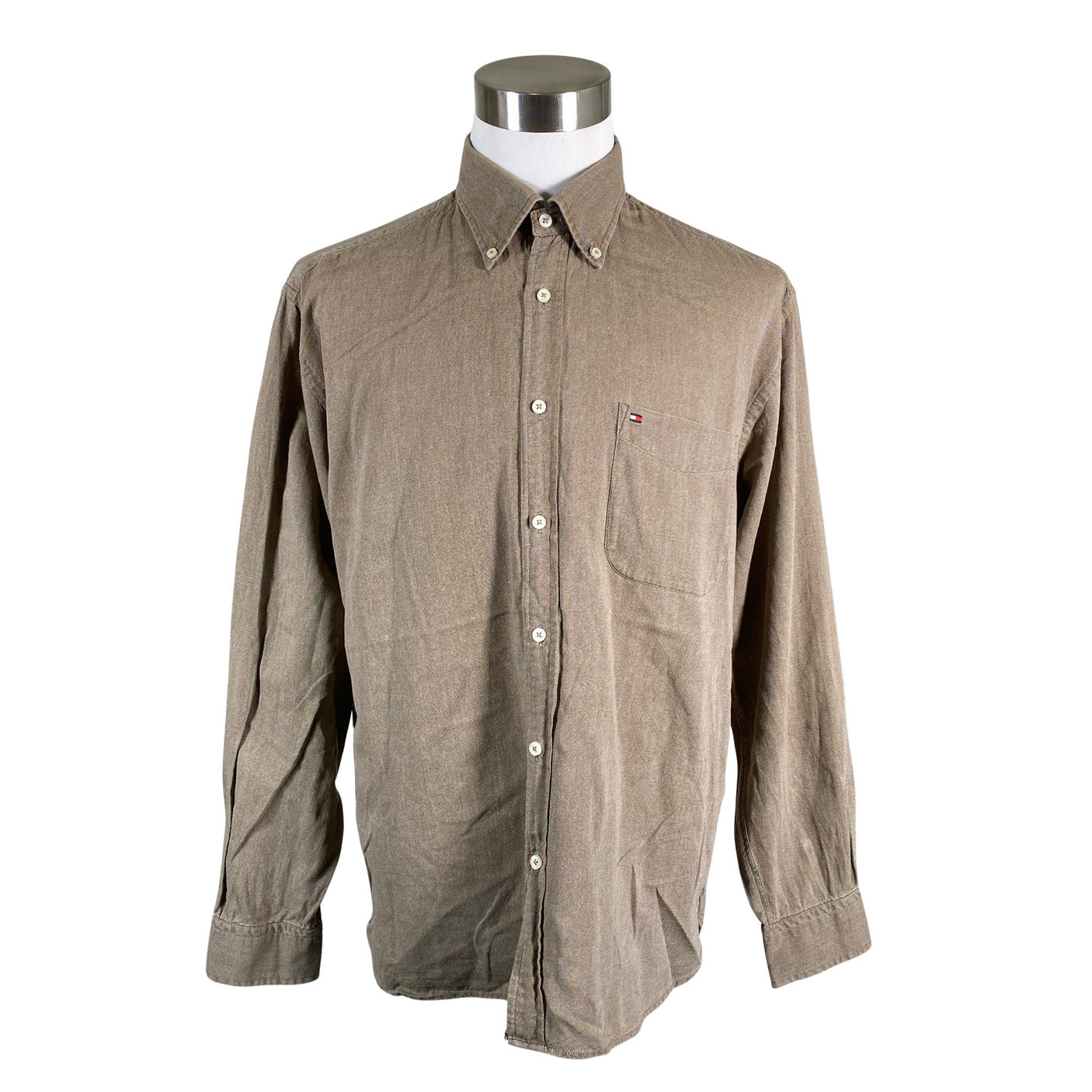 Unisex Tommy Hilfiger - Collared shirt, size XL - Gray (1)