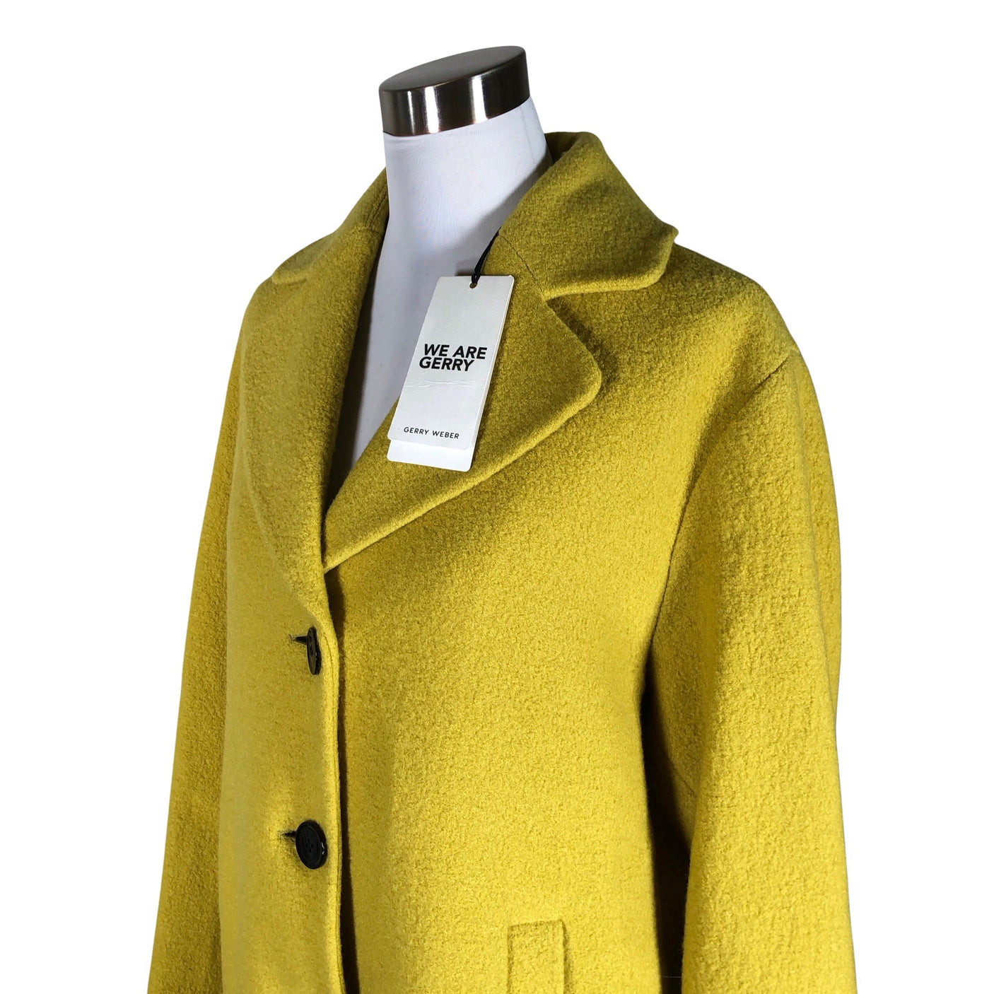 Unisex Gerry Weber - Wool coat, size 38 - Yellow (3)