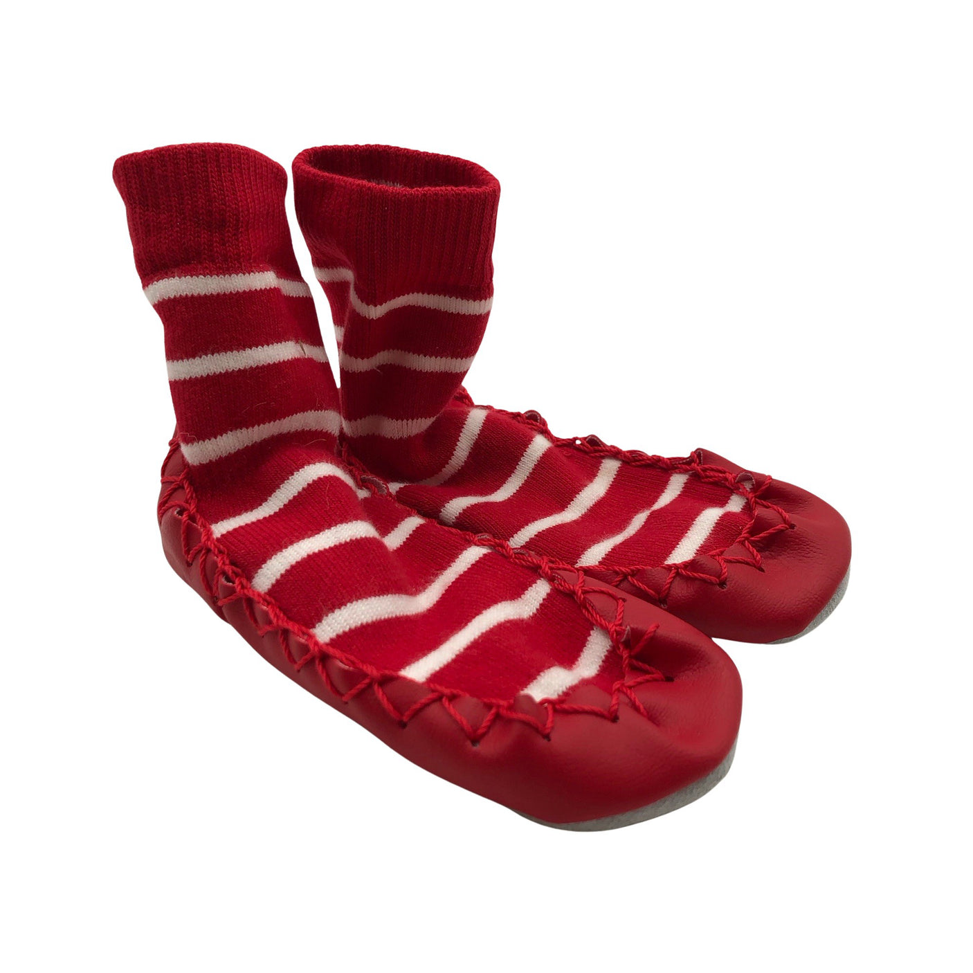 Unisex Polarn O. Pyret - Indoor slippers, size 24 - Red (2)