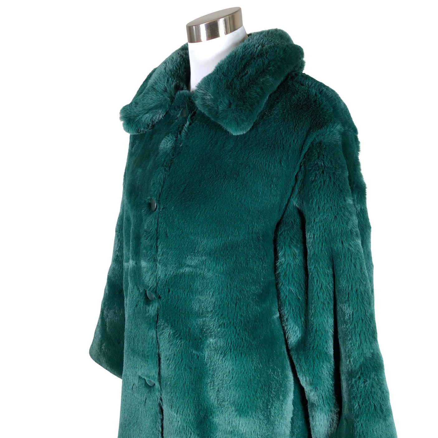 Unisex Nümph - Faux fur coat, size 38 - Green (3)