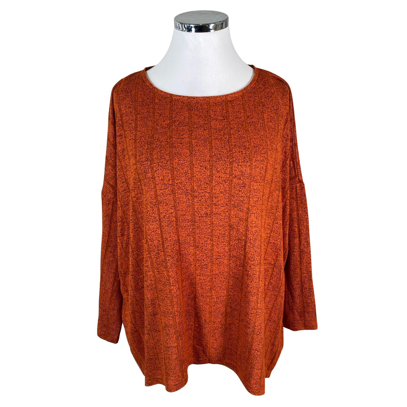 Unisex Zizzi - Knit tunic, size 46 - Orange (1)