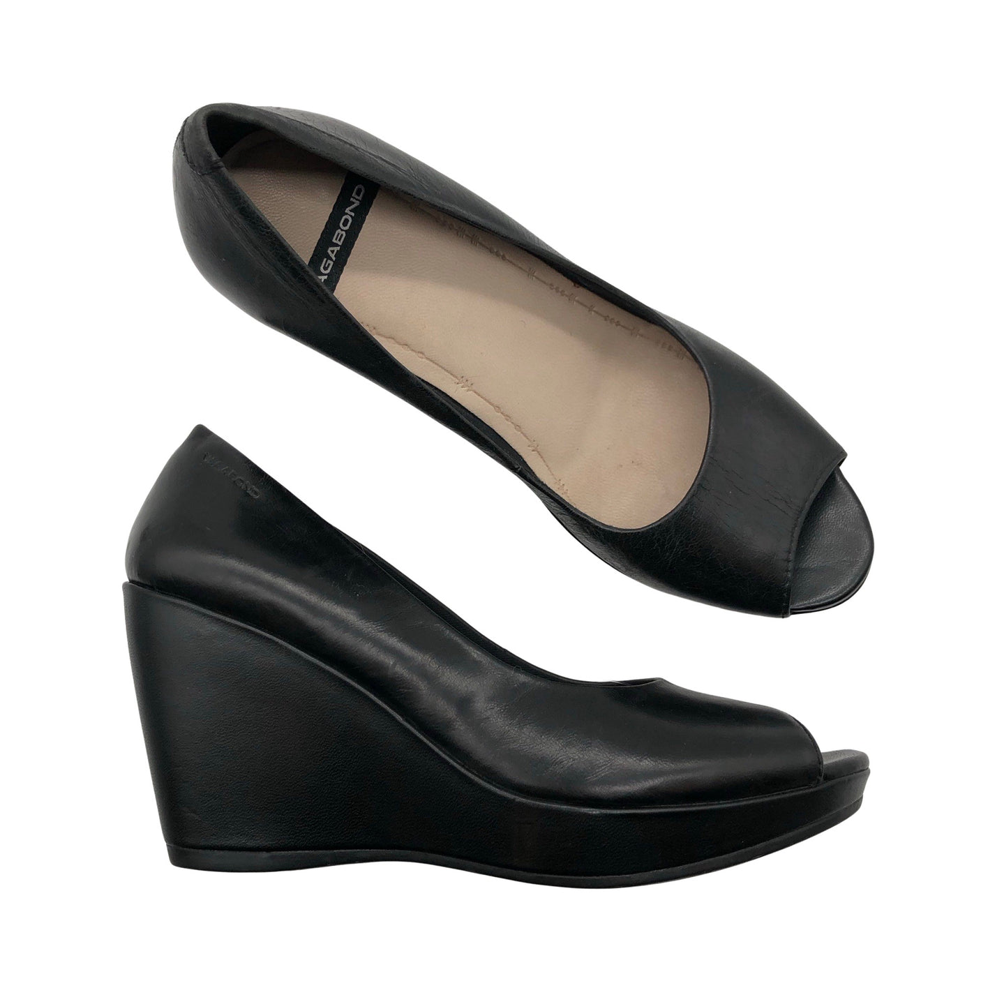 Unisex Vagabond - Wedge heel shoes, size 37 - Black (1)