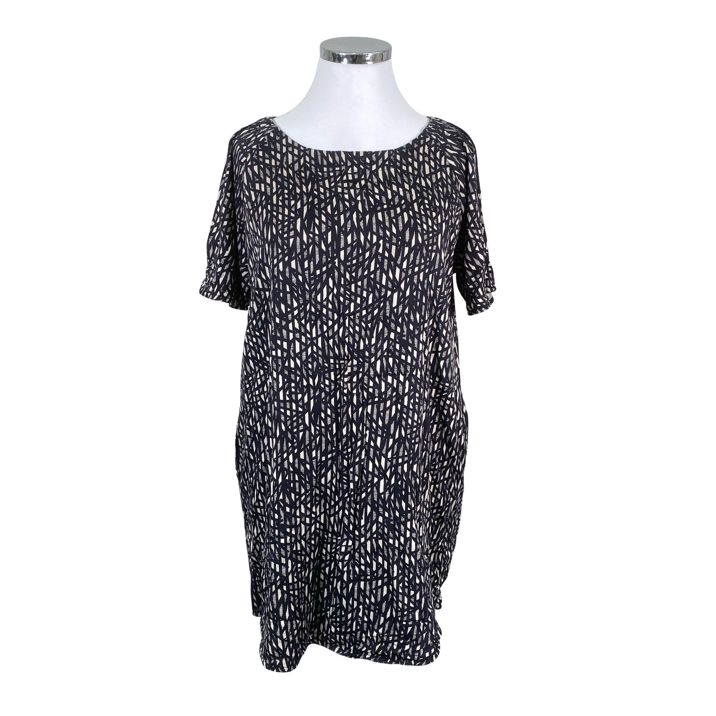 Unisex Part two - Schiffon dress, size 44 - Black (1)
