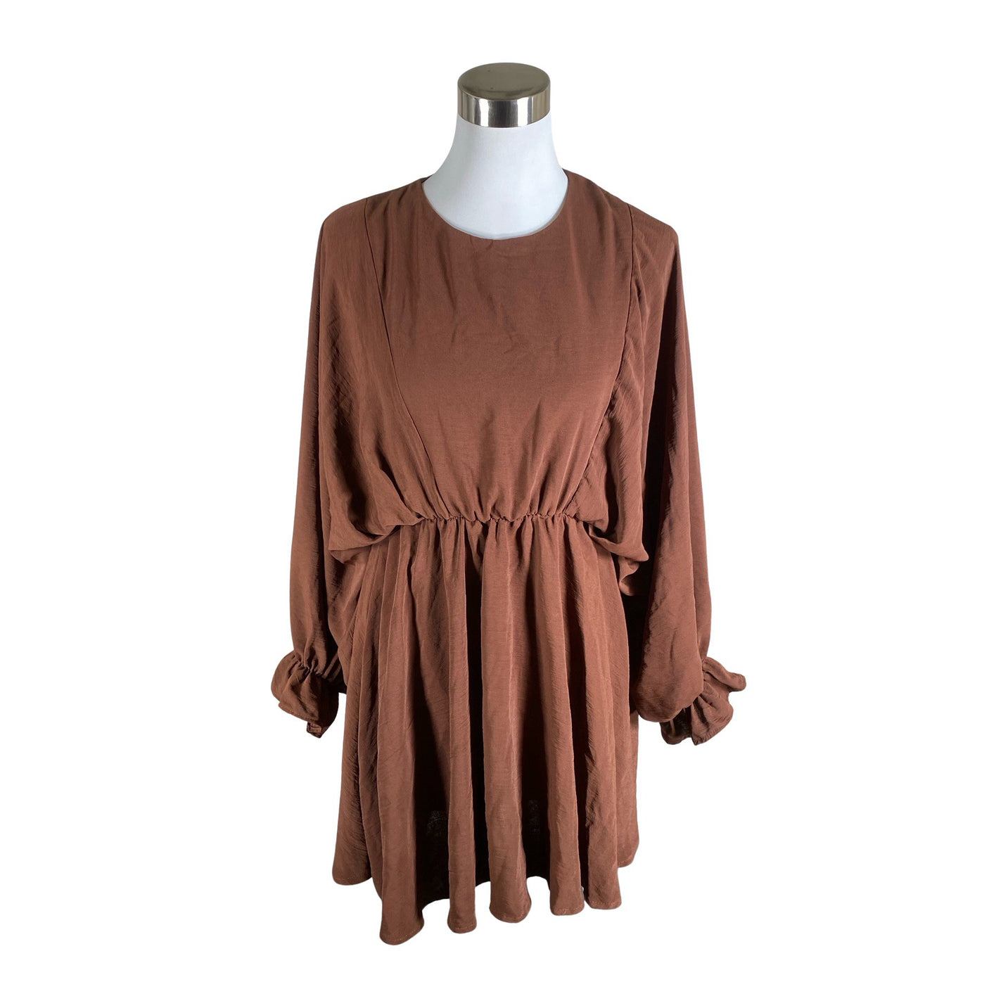 Unisex Chiquelle - Schiffon tunic, size 40 - Brown (1)
