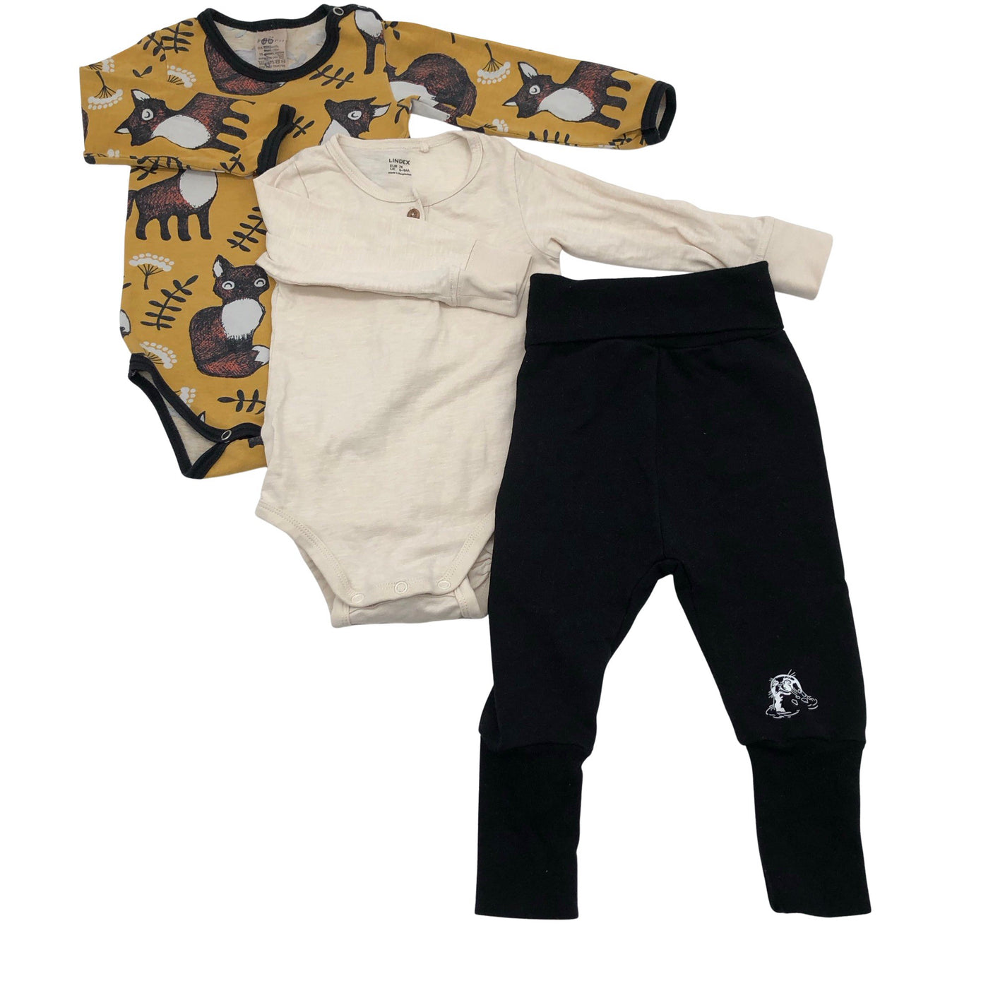 Unisex PaaPii - Body, size 68 - 74 - Yellow (1)