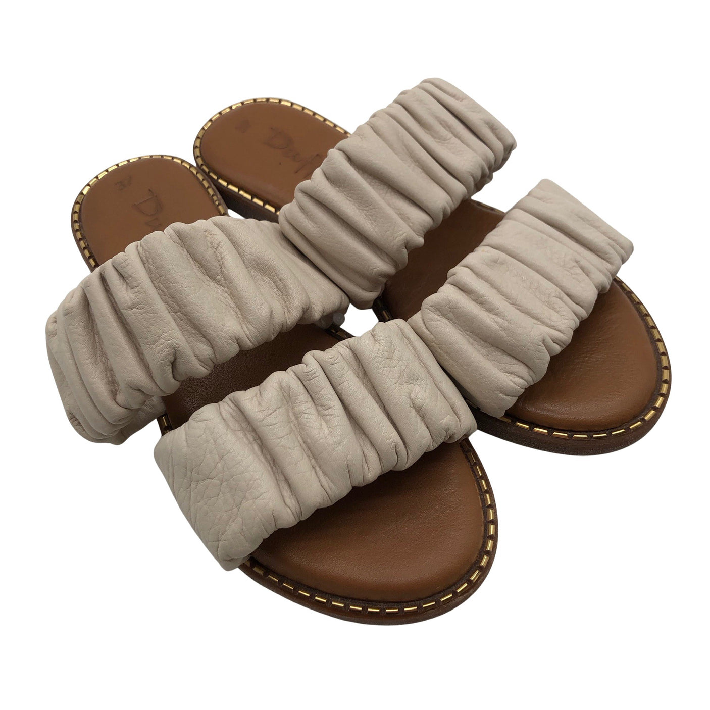 Unisex Duffy - Sandals, size 37 - Natural white (2)