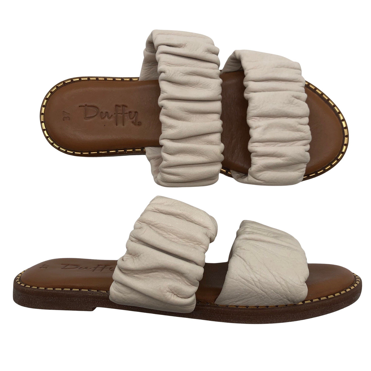 Unisex Duffy - Sandals, size 37 - Natural white (1)