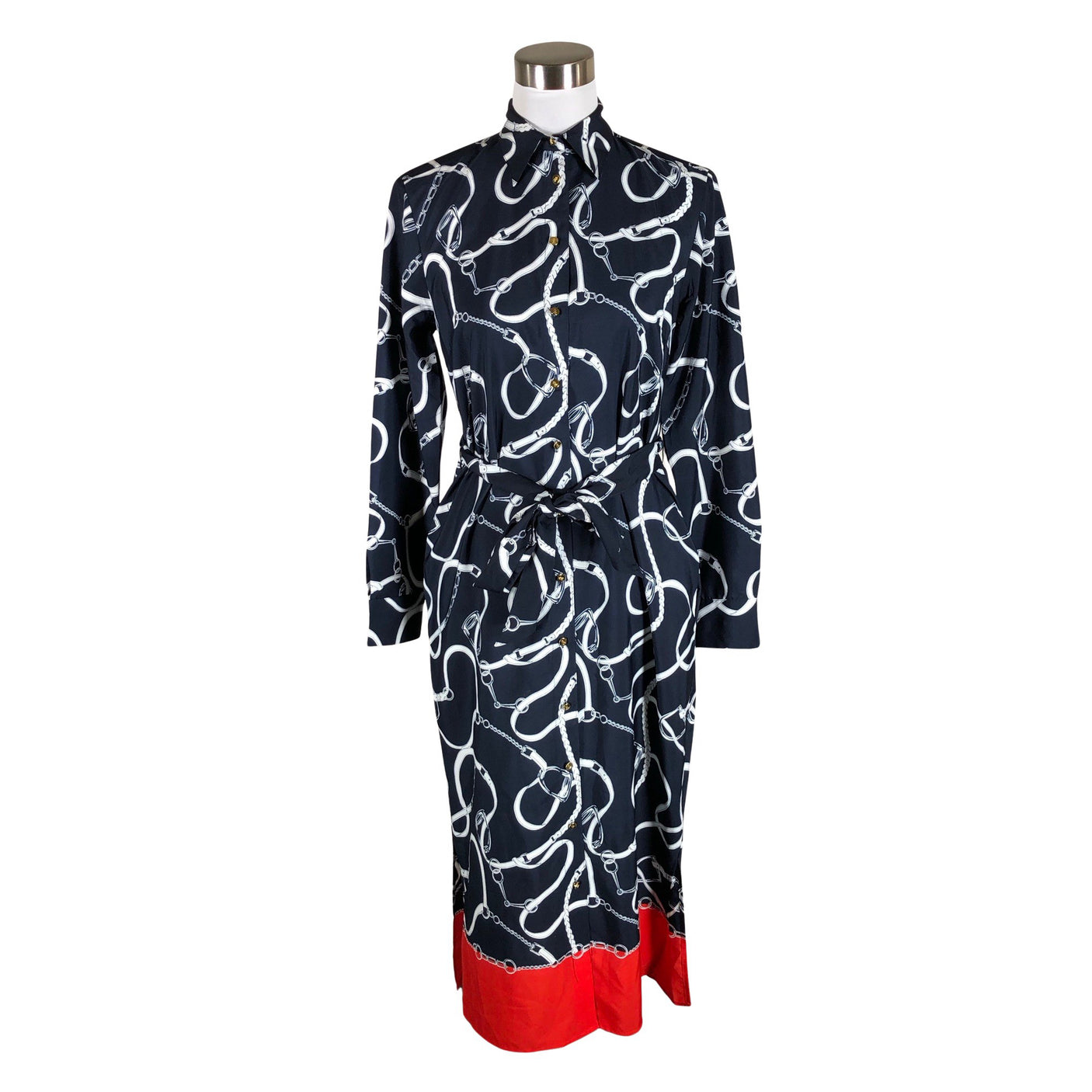 Unisex Lauren Ralph Lauren - Schiffon dress, size 36 - Blue (1)