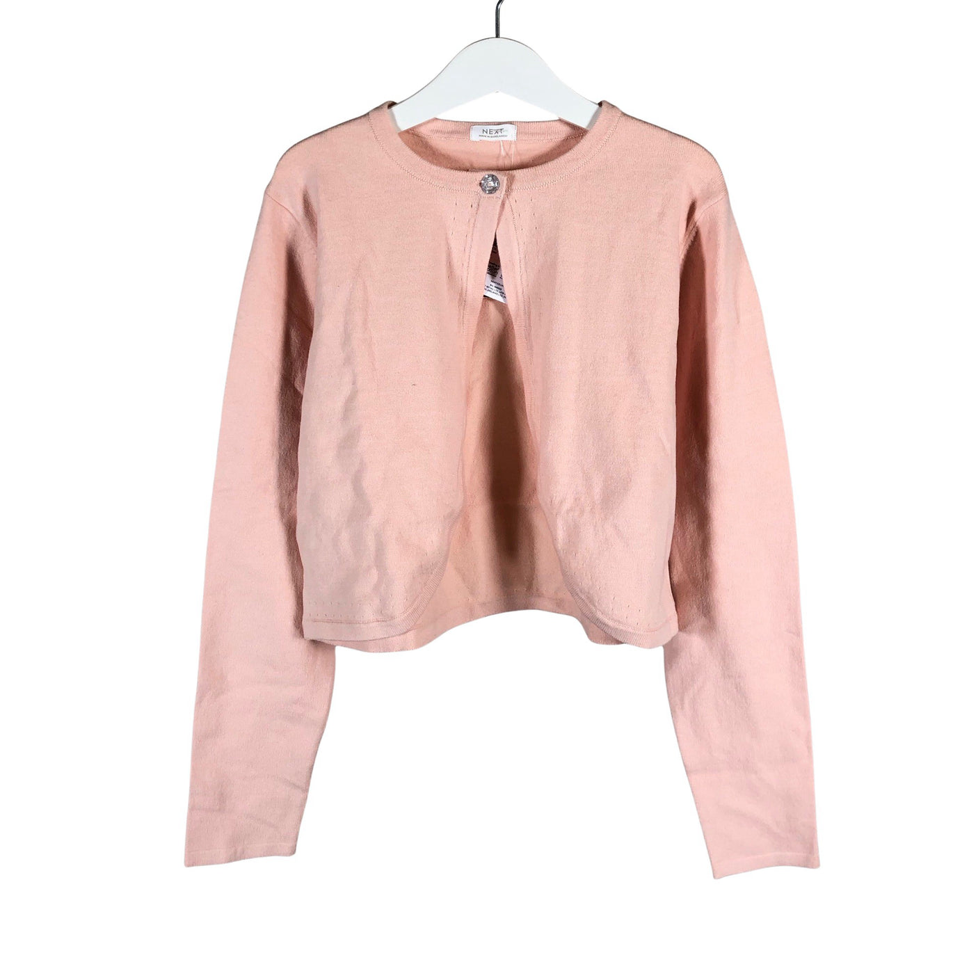 Unisex Next - Knit bolero jacket, size 140 - 146 - Light pink (1)