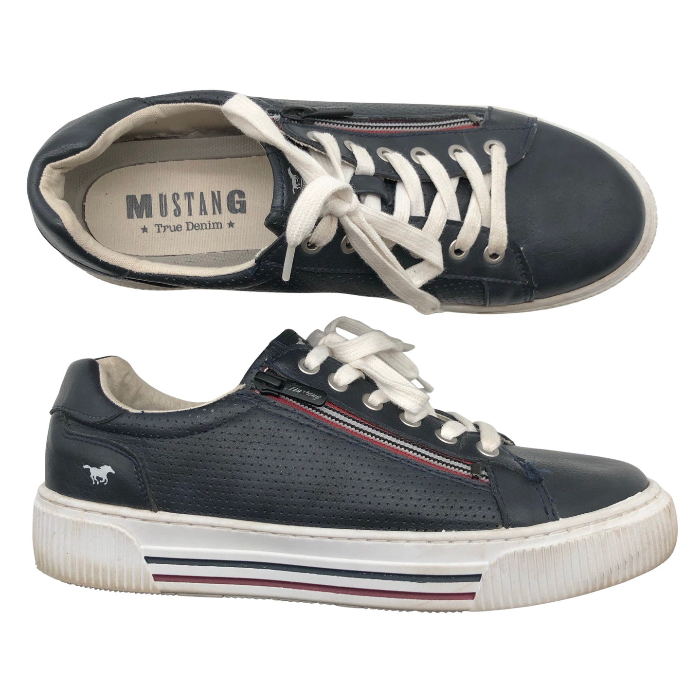 Unisex Mustang - Casual sneakers, size 42 - Blue (1)