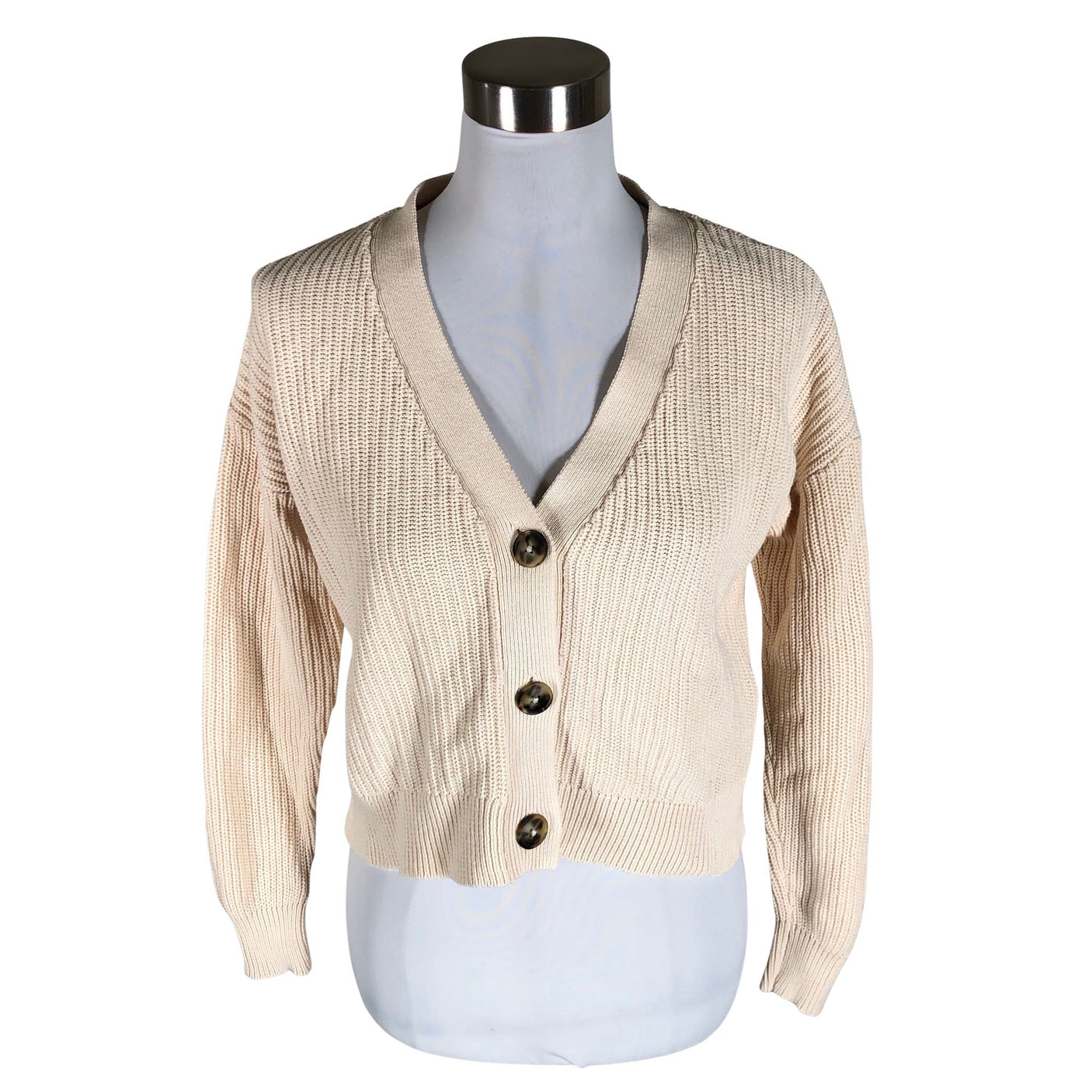 Unisex Selected - Cardigan, size 36 - Beige (1)