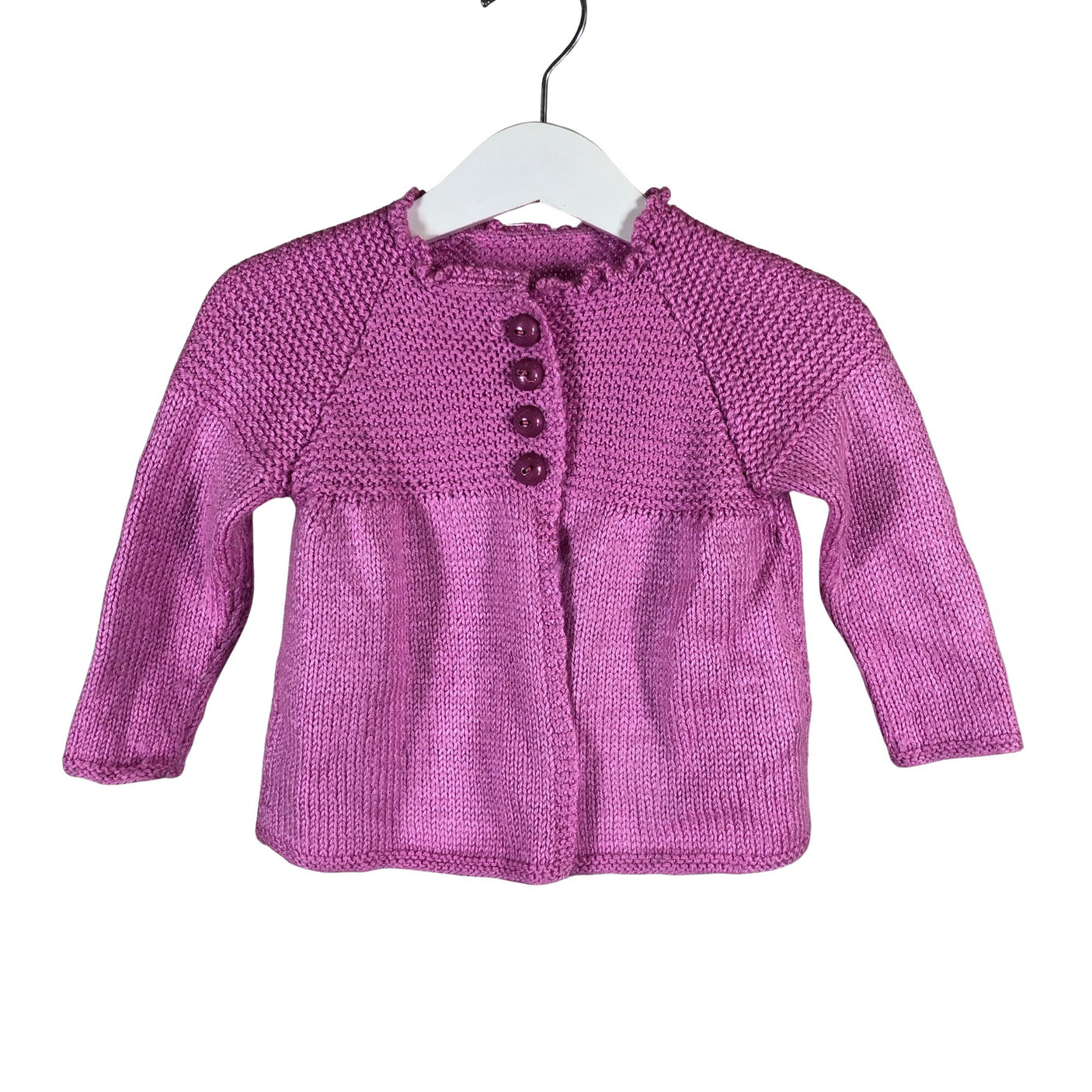 Unisex Handmade - Cardigan, size 80 - 86 - Pink (1)