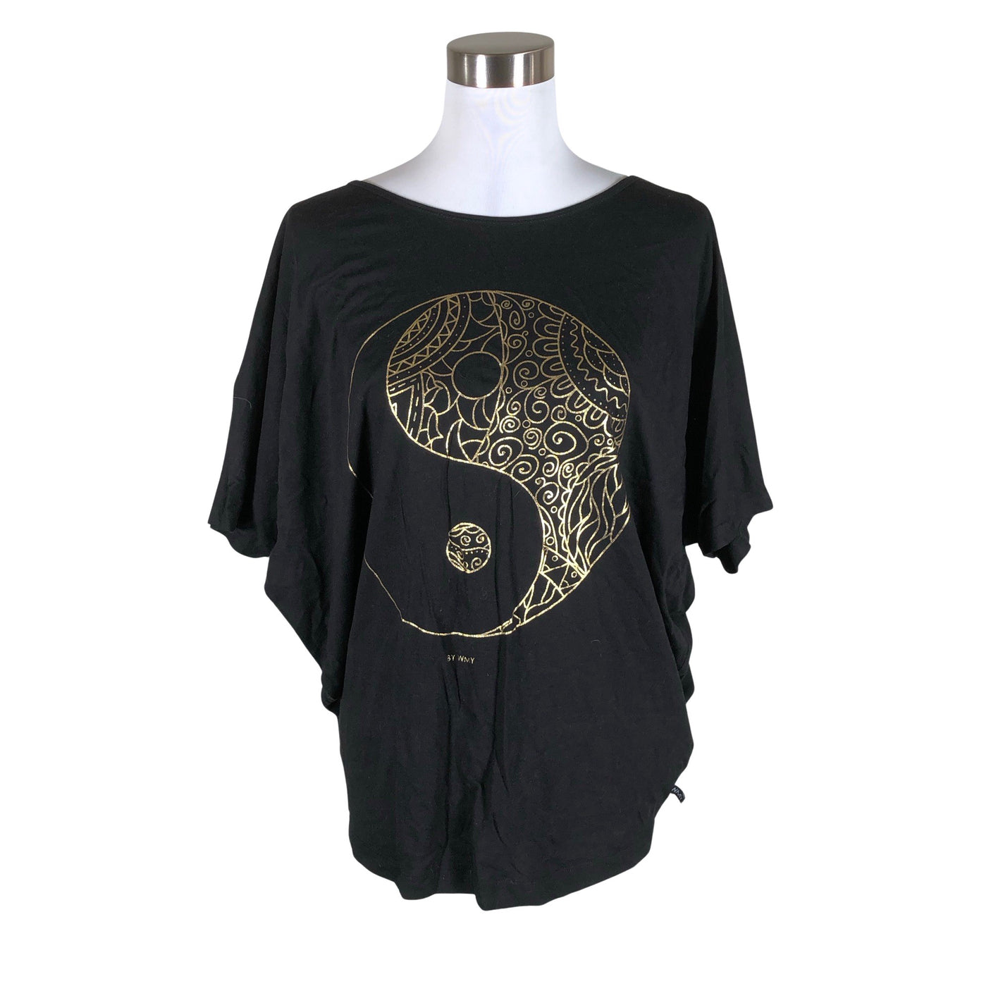 Unisex WMY Wear My Yoga - Schiffon tunic, size 36 - Black (1)