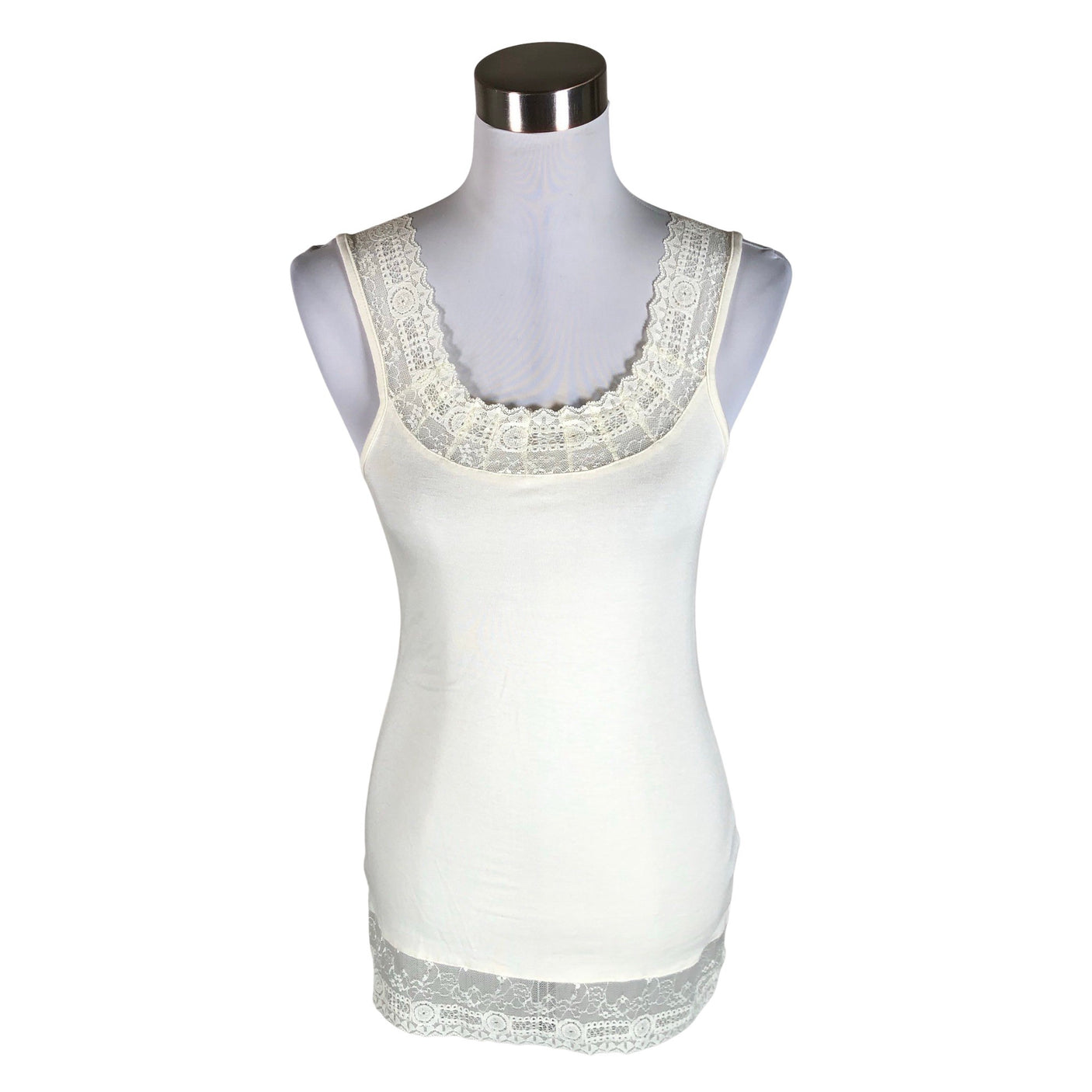 Unisex Cream - Tricot tank top, size 36 - Natural white (1)