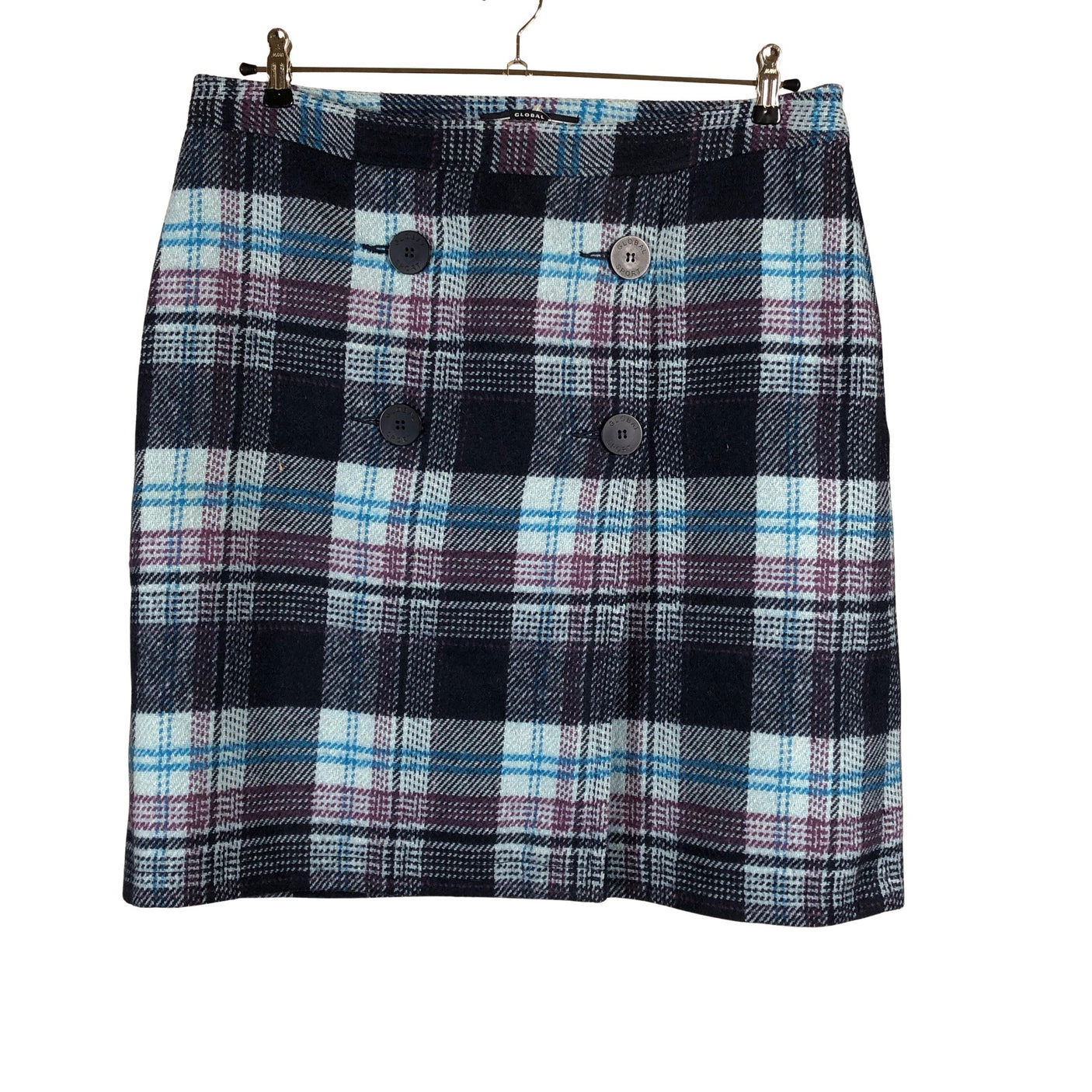 Unisex Global - Fabric skirt, size 44 - Blue (1)
