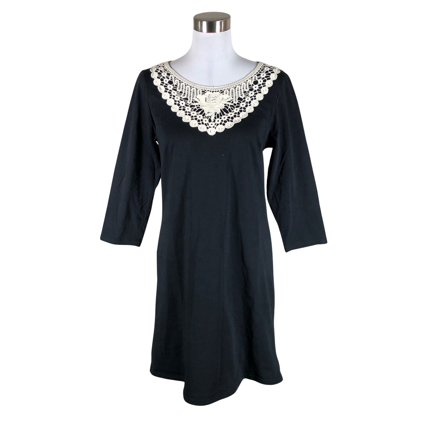 Unisex Lumoan - Tricot dress, size 38 - Black (1)