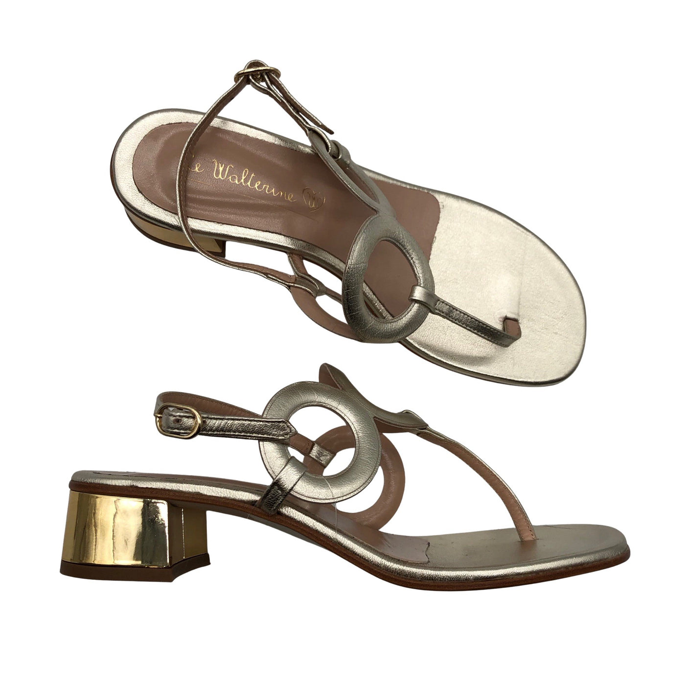 Unisex Le Walterine - Heeled sandals, size 40 - Gold (1)