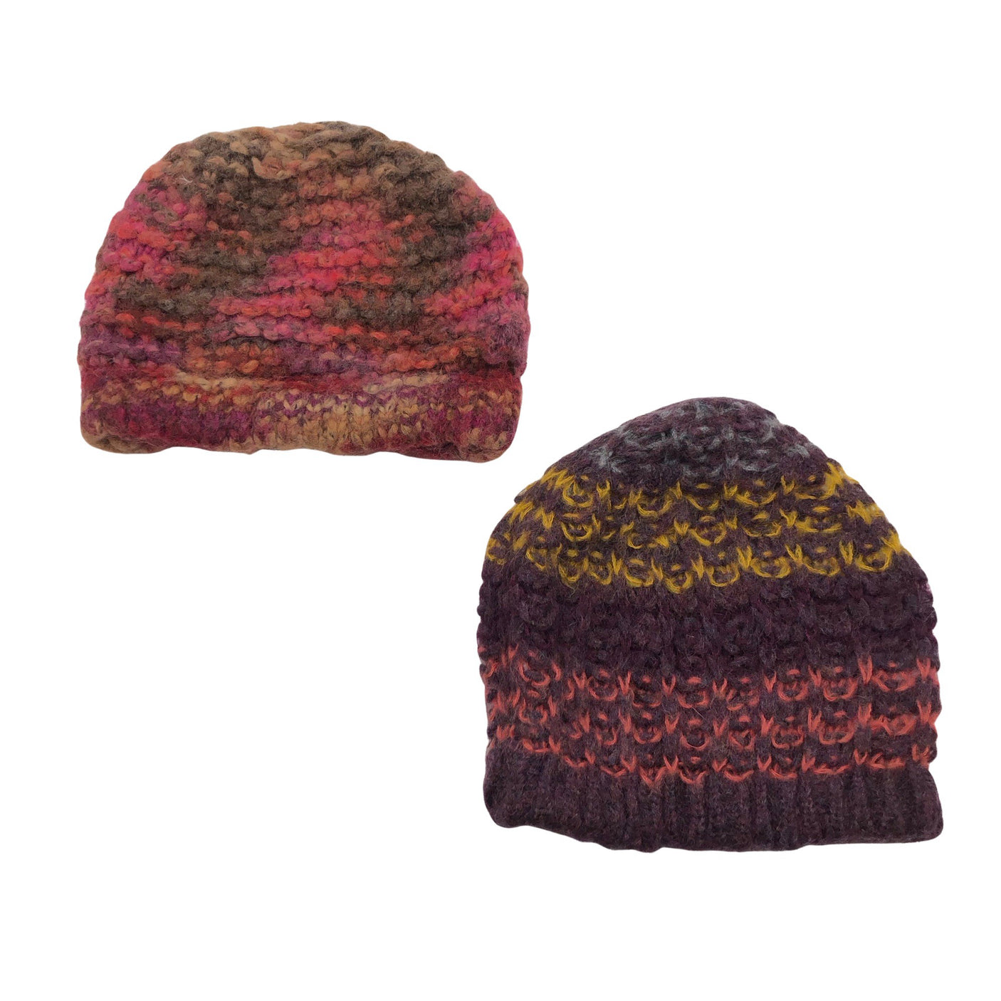 Unisex Benetton - Winter beanie, size 56 - 58 cm - Wine red (1)