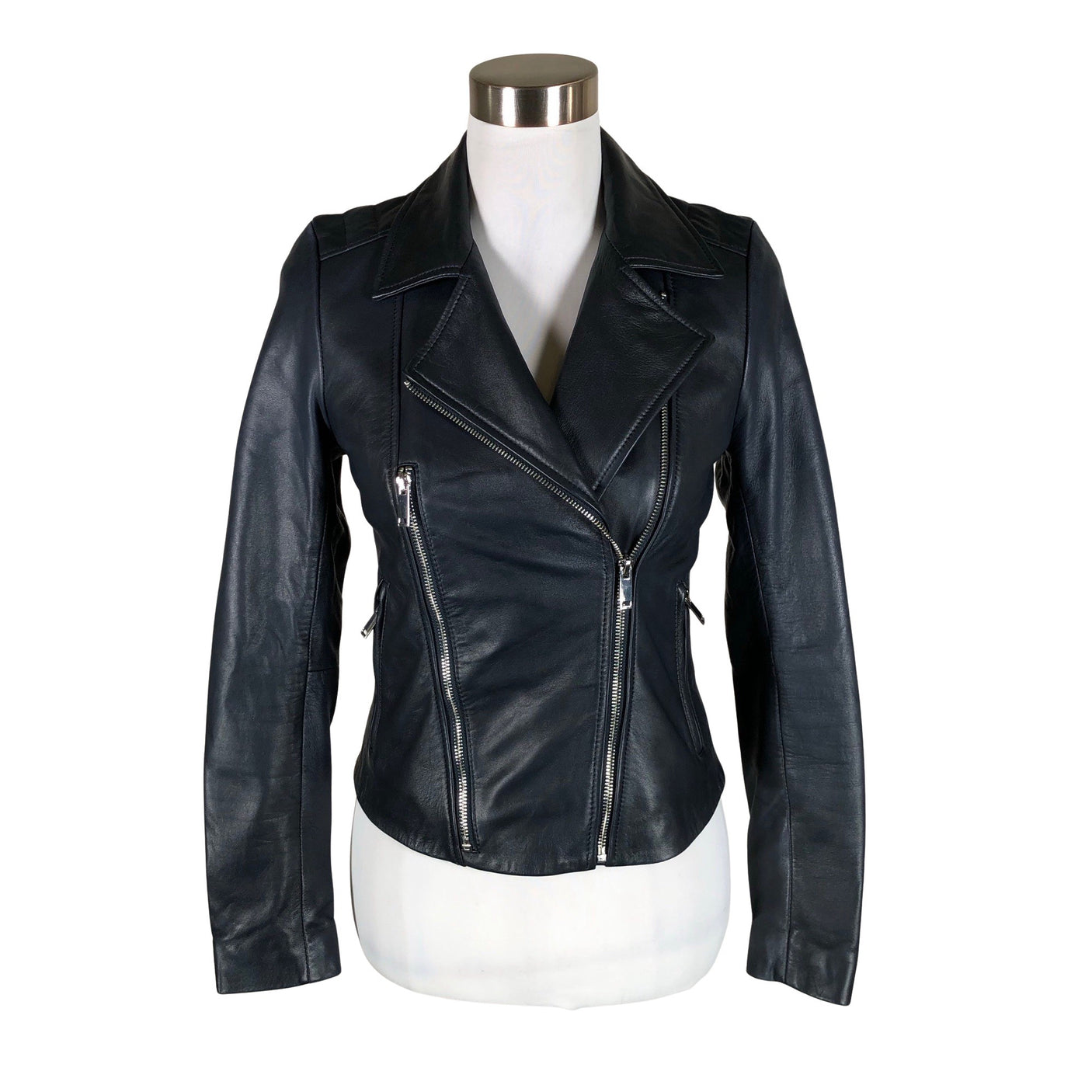 Unisex Andiata - Leather jacket, size 32 - Blue (1)
