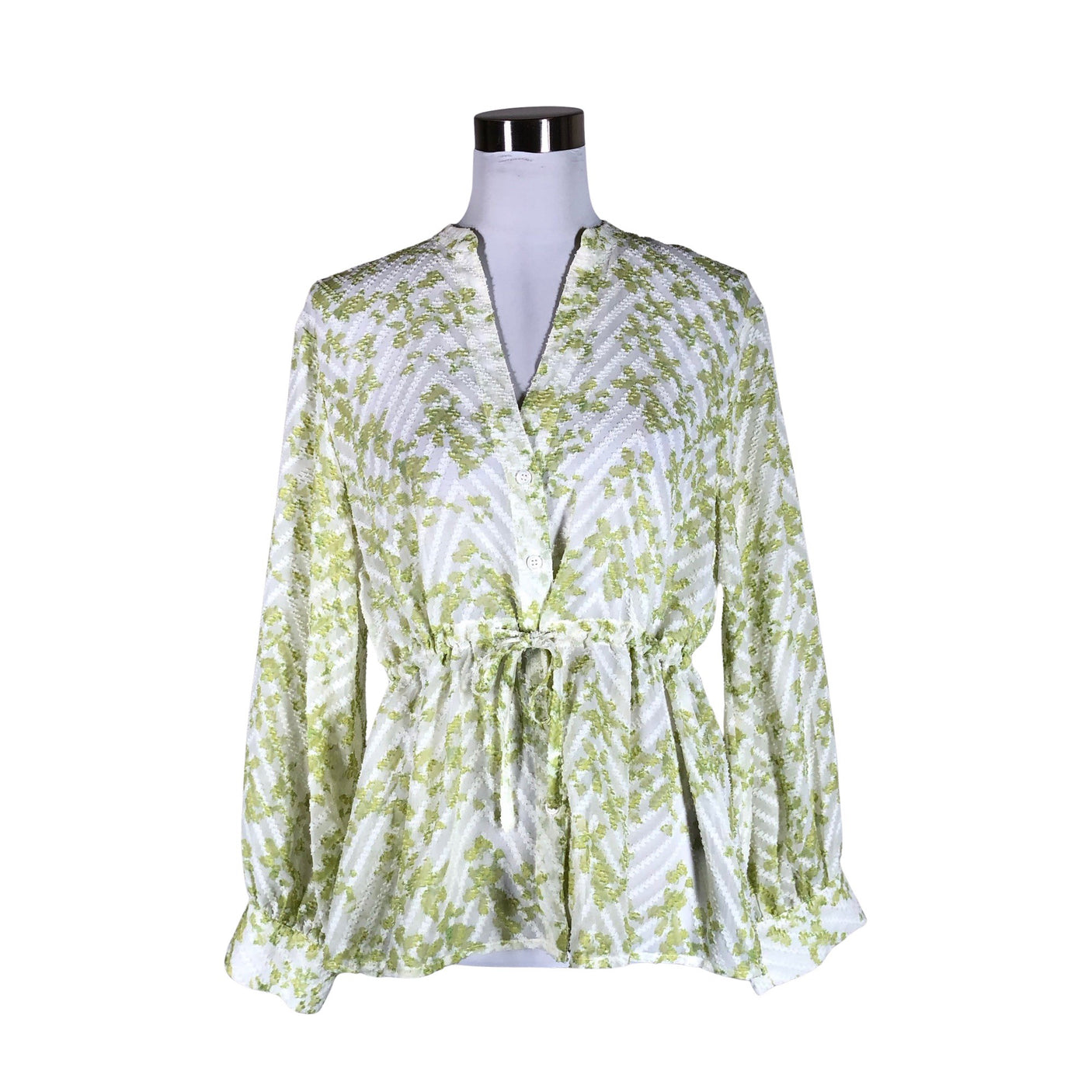 Unisex Samsoe&Samsoe - Schiffon tunic, size 34 - Green (1)