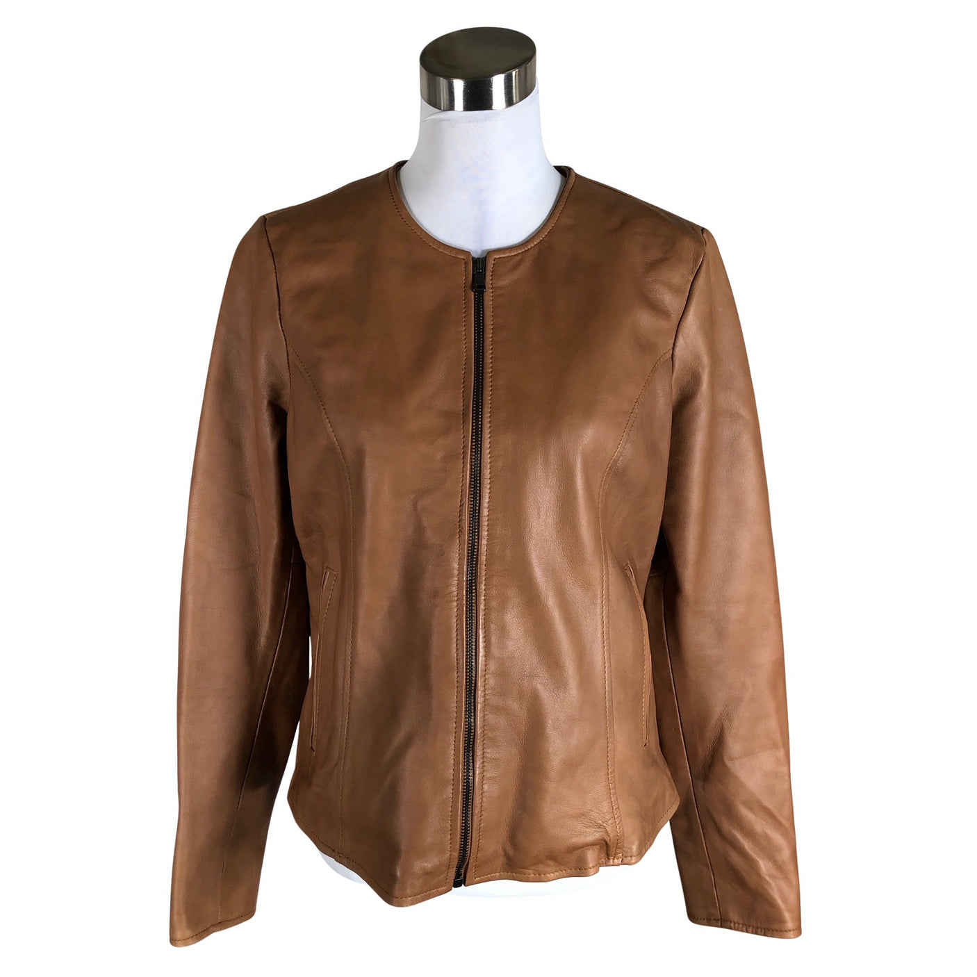 Unisex All Saints - Leather jacket, size 42 - Brown (1)