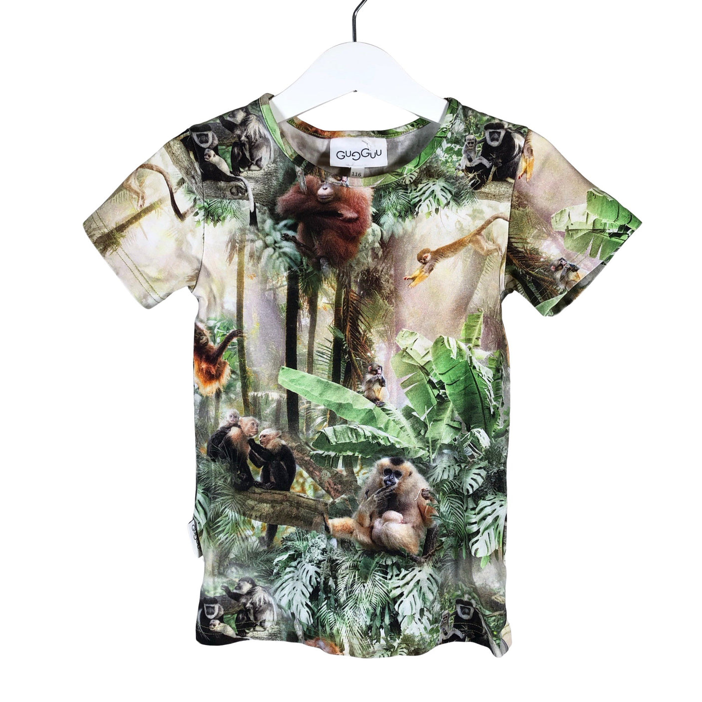 Unisex Gugguu - T-shirt, size 110 - 116 - Green (1)