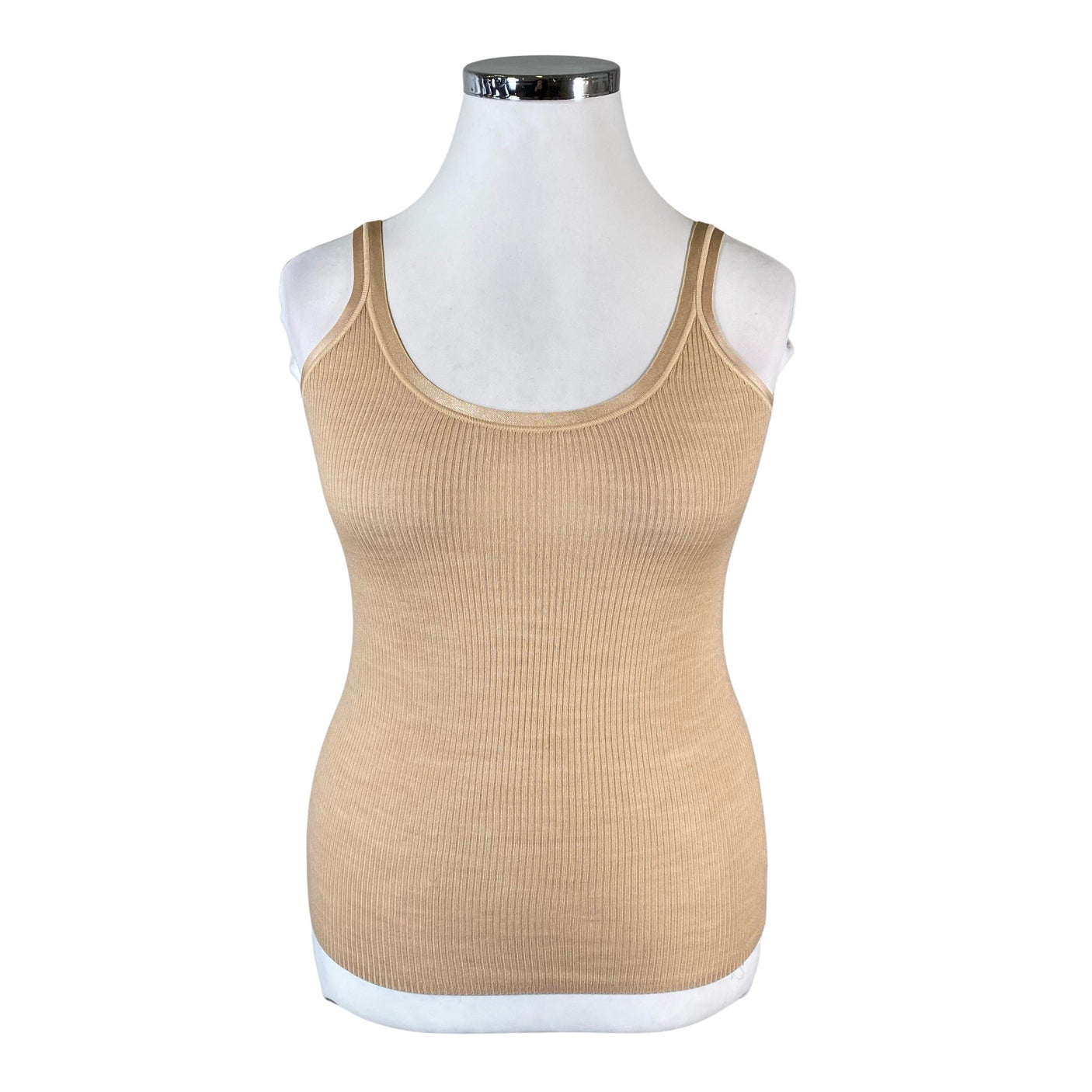 Unisex Pierre Robert - Tricot tank top, size 42 - Beige (1)