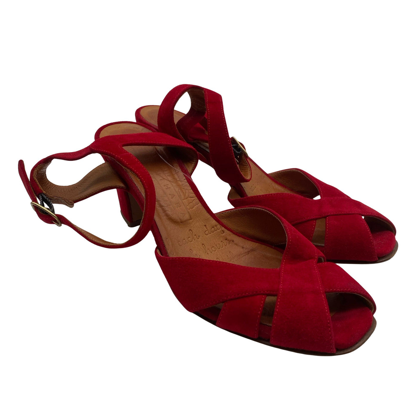Unisex Chie Mihara - Heeled sandals, size 37 - Red (2)