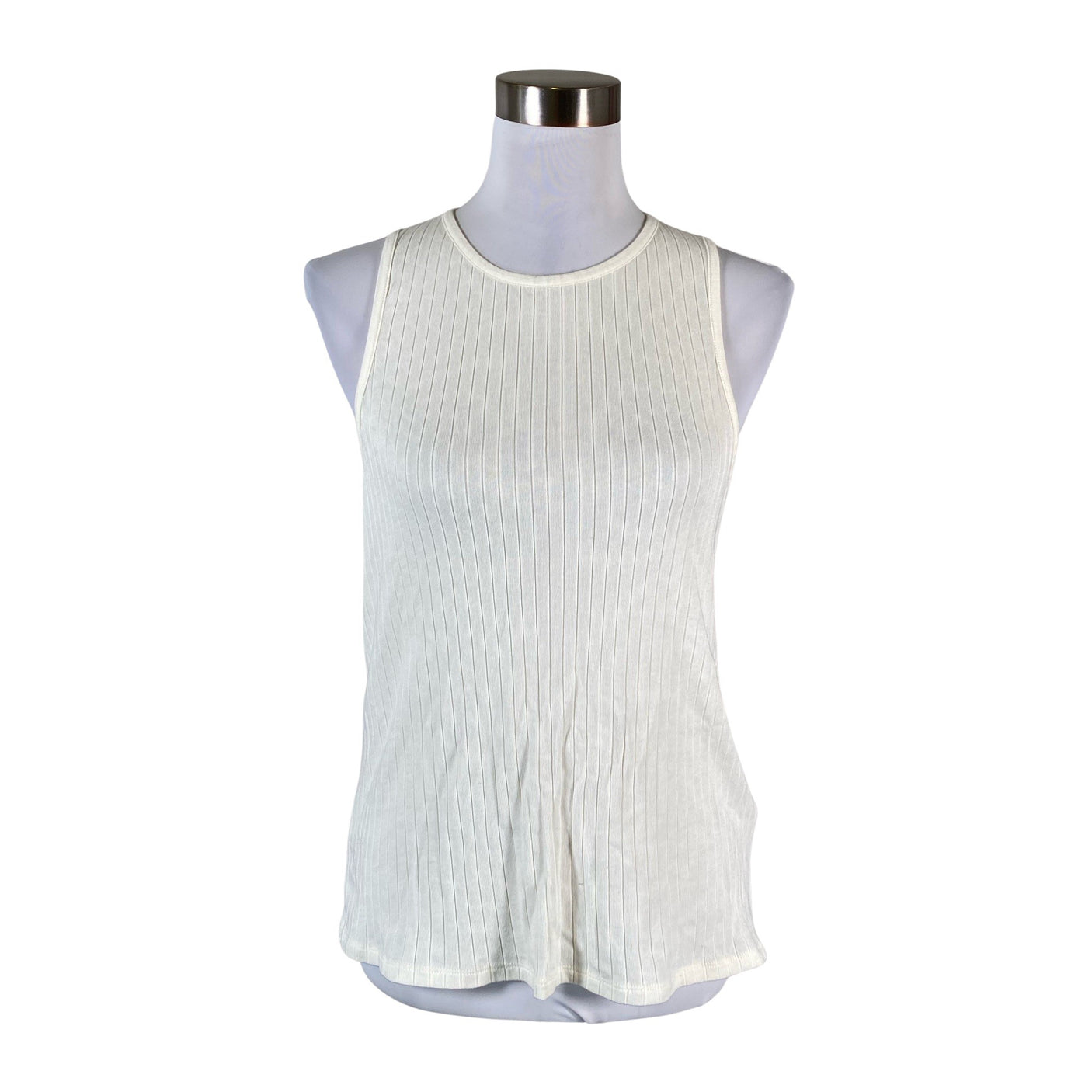 Unisex Massimo Dutti - Tricot tank top, size 40 - Natural white (1)