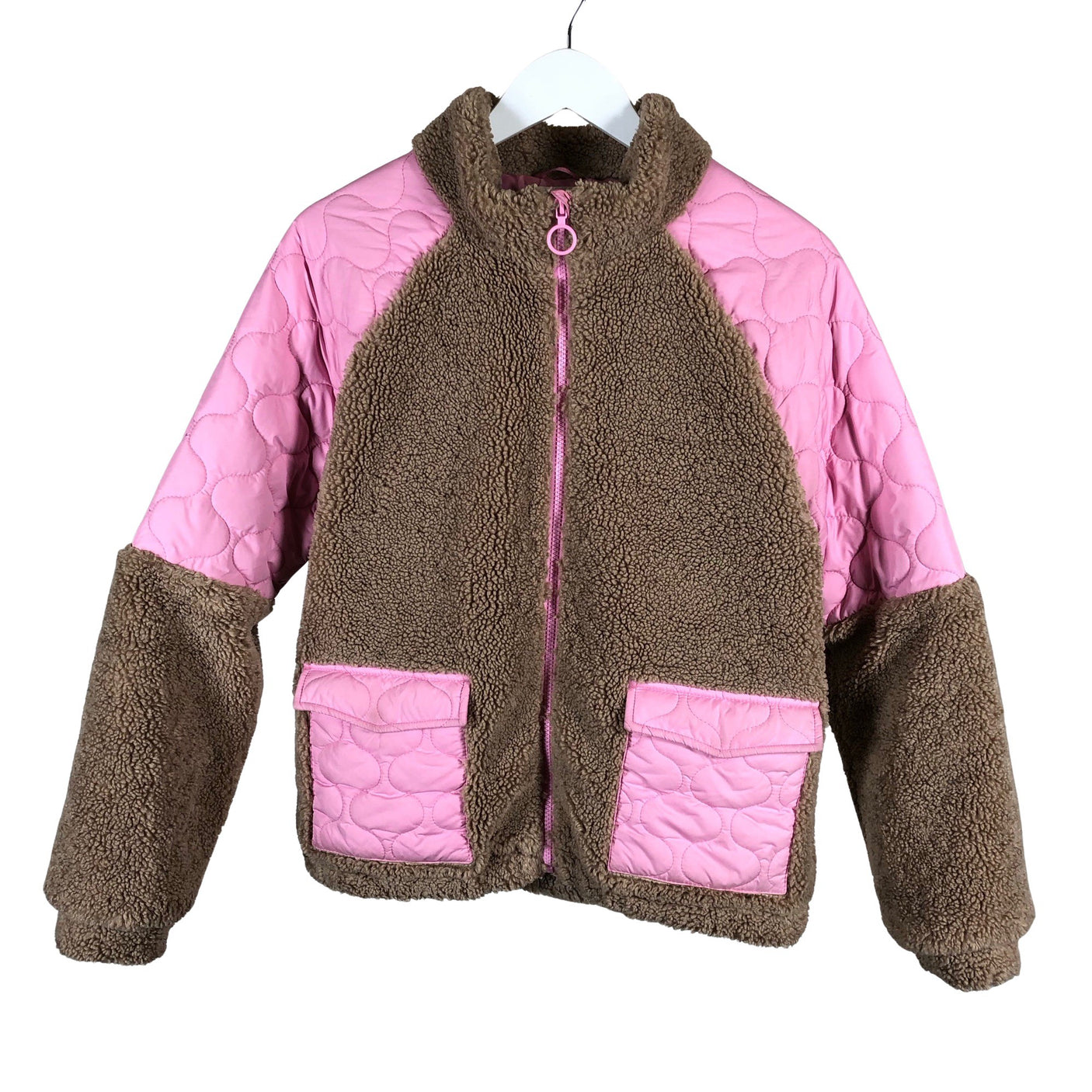 Unisex Lindex - Quilted jacket, size 164 - 170 - Light pink (1)