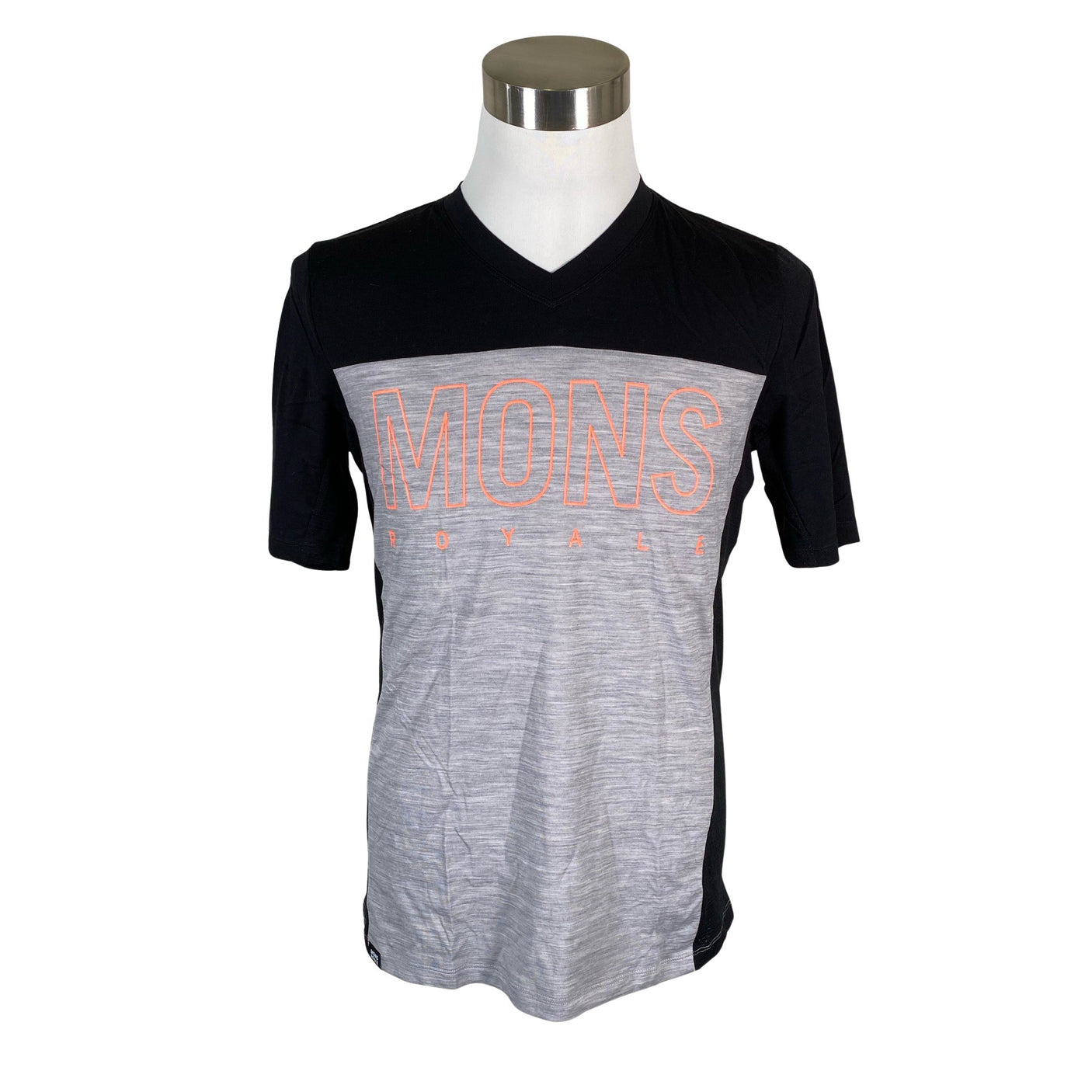 Unisex Mons Royale - Sports shirt, short sleeve, size L - Gray (1)