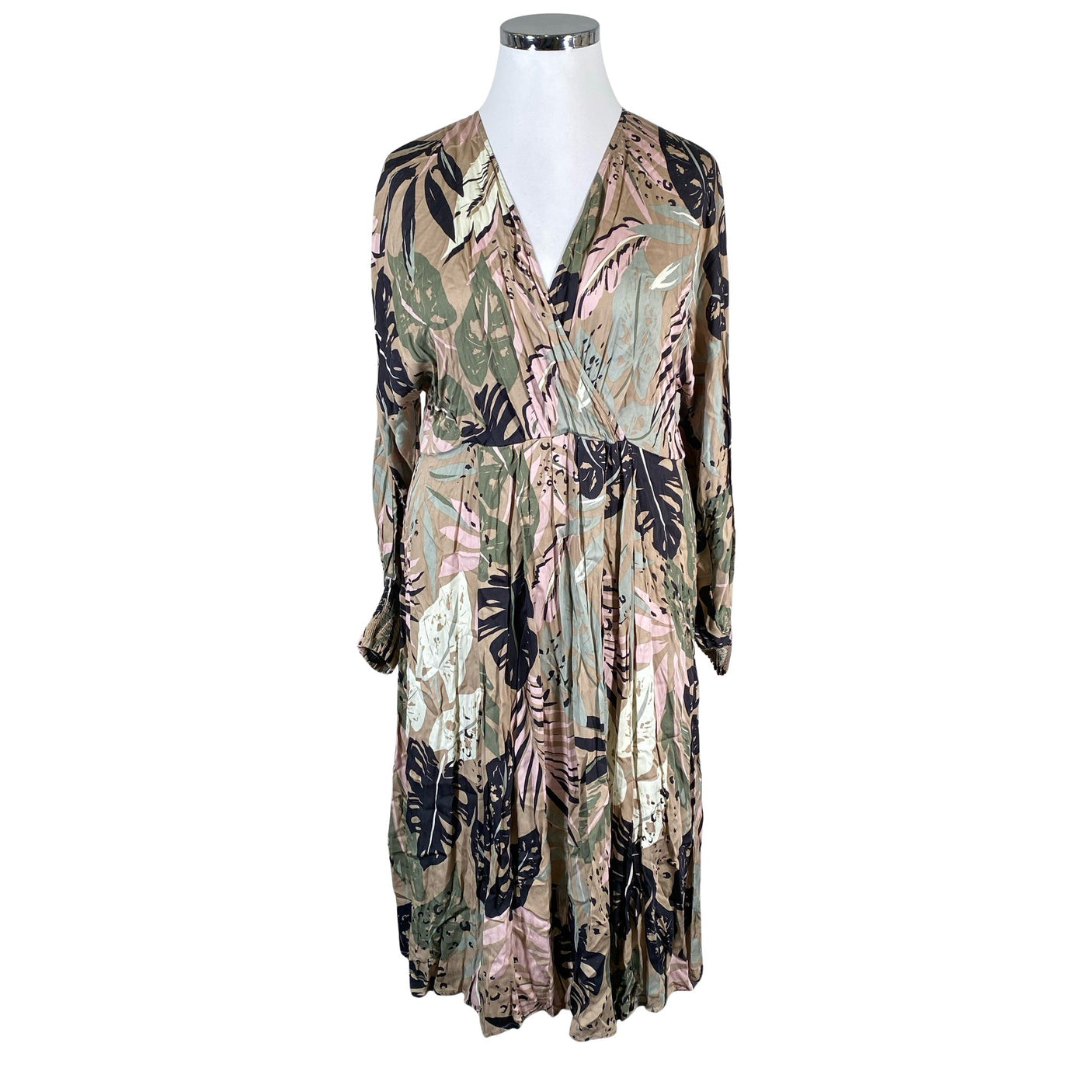 Unisex Culture - Schiffon dress, size 42 - Brown (1)