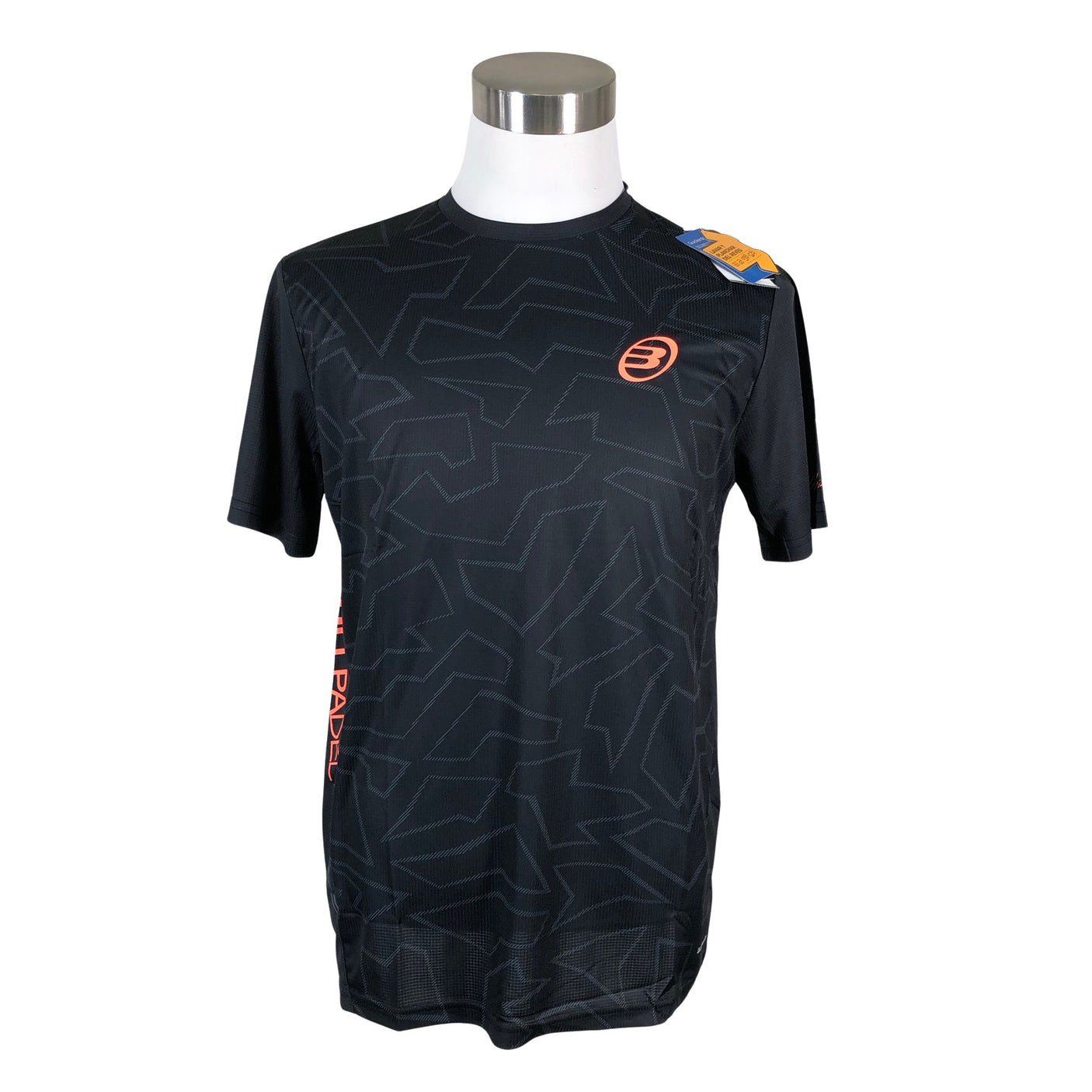 Unisex Bullpadel - Sports shirt, short sleeve, size M - Black (1)