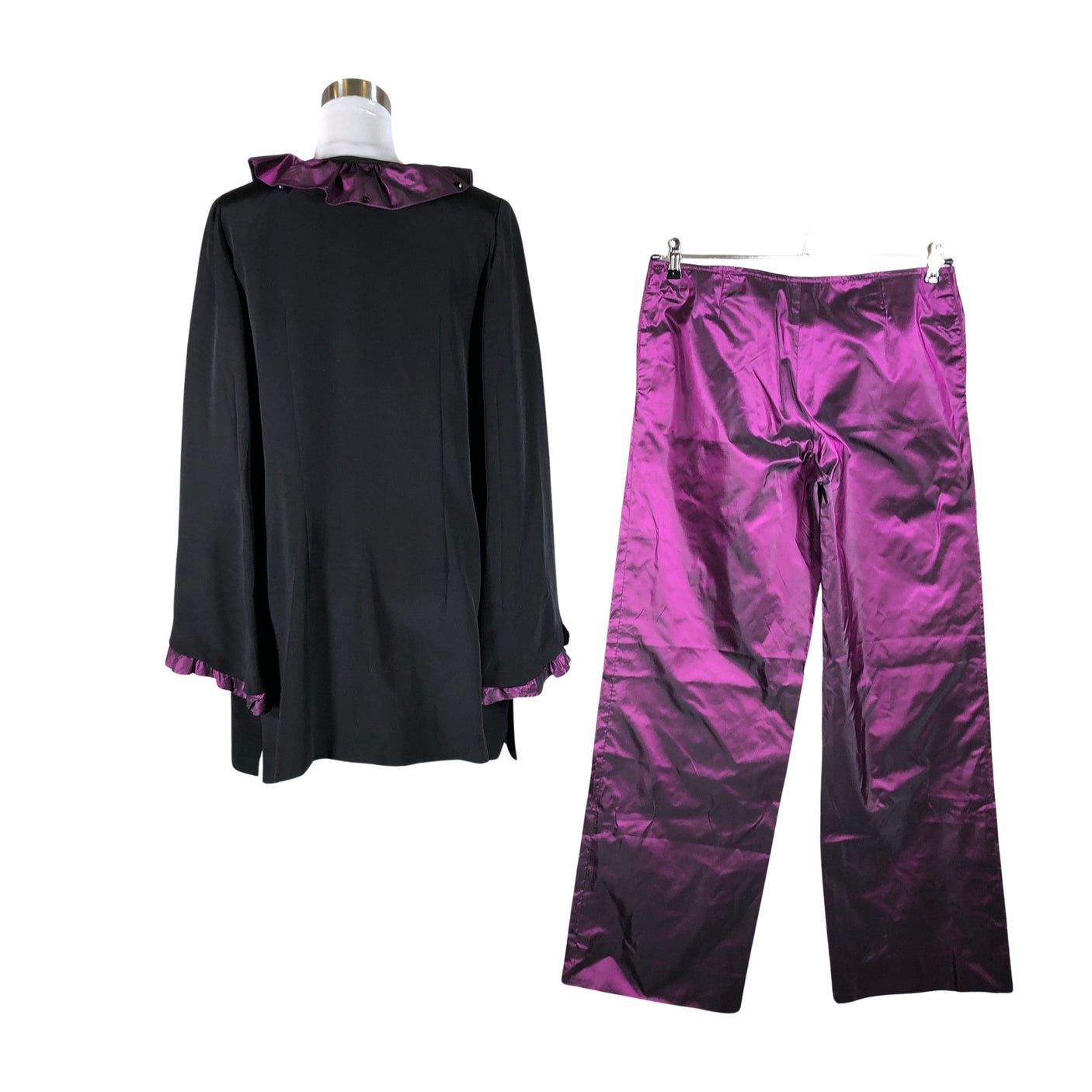 Unisex Yves Saint Laurent - Party trousers, size 38 - Violet (2)