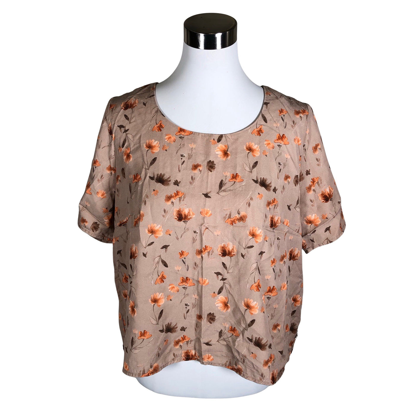 Unisex Kaiko - Short-sleeved blouse, size 38 - Beige (1)