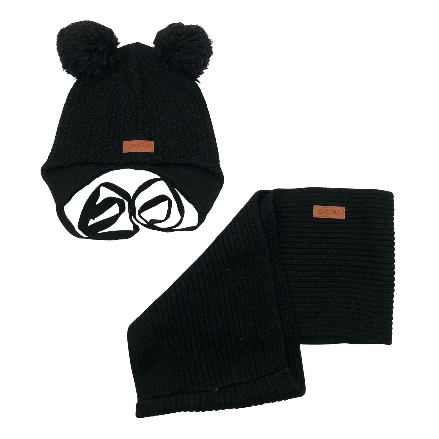 Unisex Gugguu - Mid-season hat, size 46 - 48 cm - Black (1)
