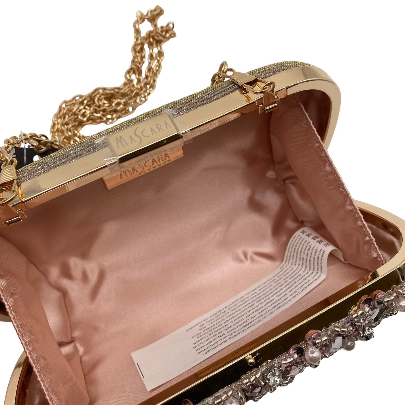 Unisex MasCara - Evening bag, size Mini - Light pink (3)