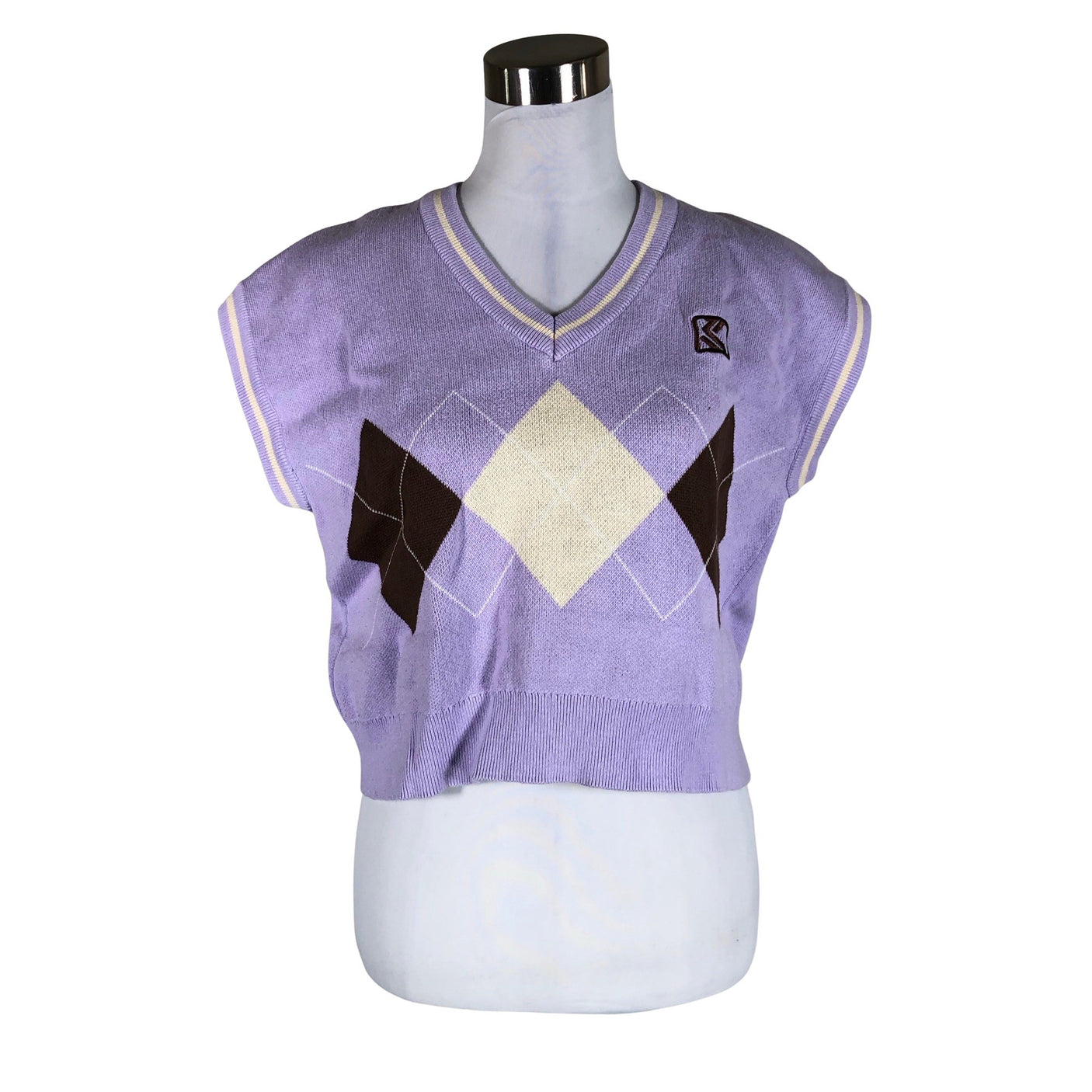 Unisex Karl Kani - Knit vest, size 34 - Violet (1)