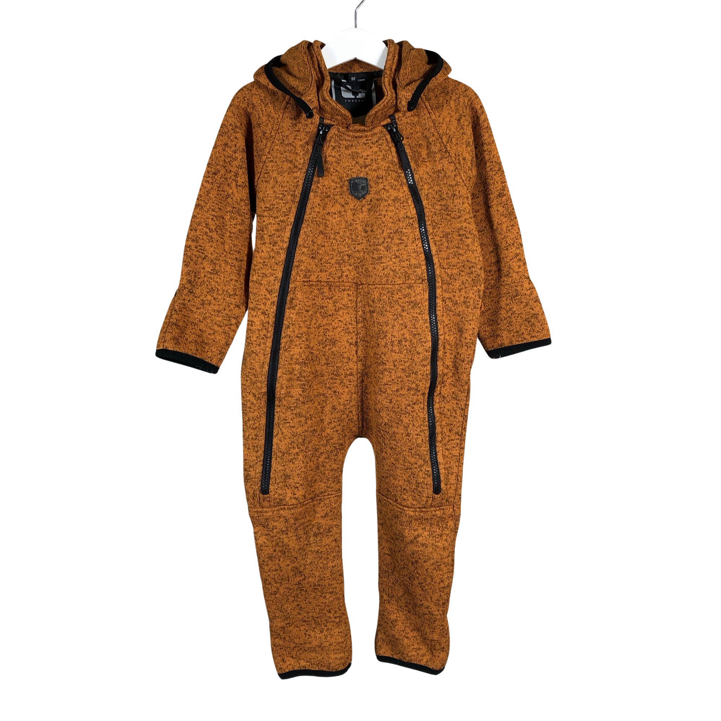Unisex Lindberg - Fleece overall, size 86 - 92 - Brown (1)