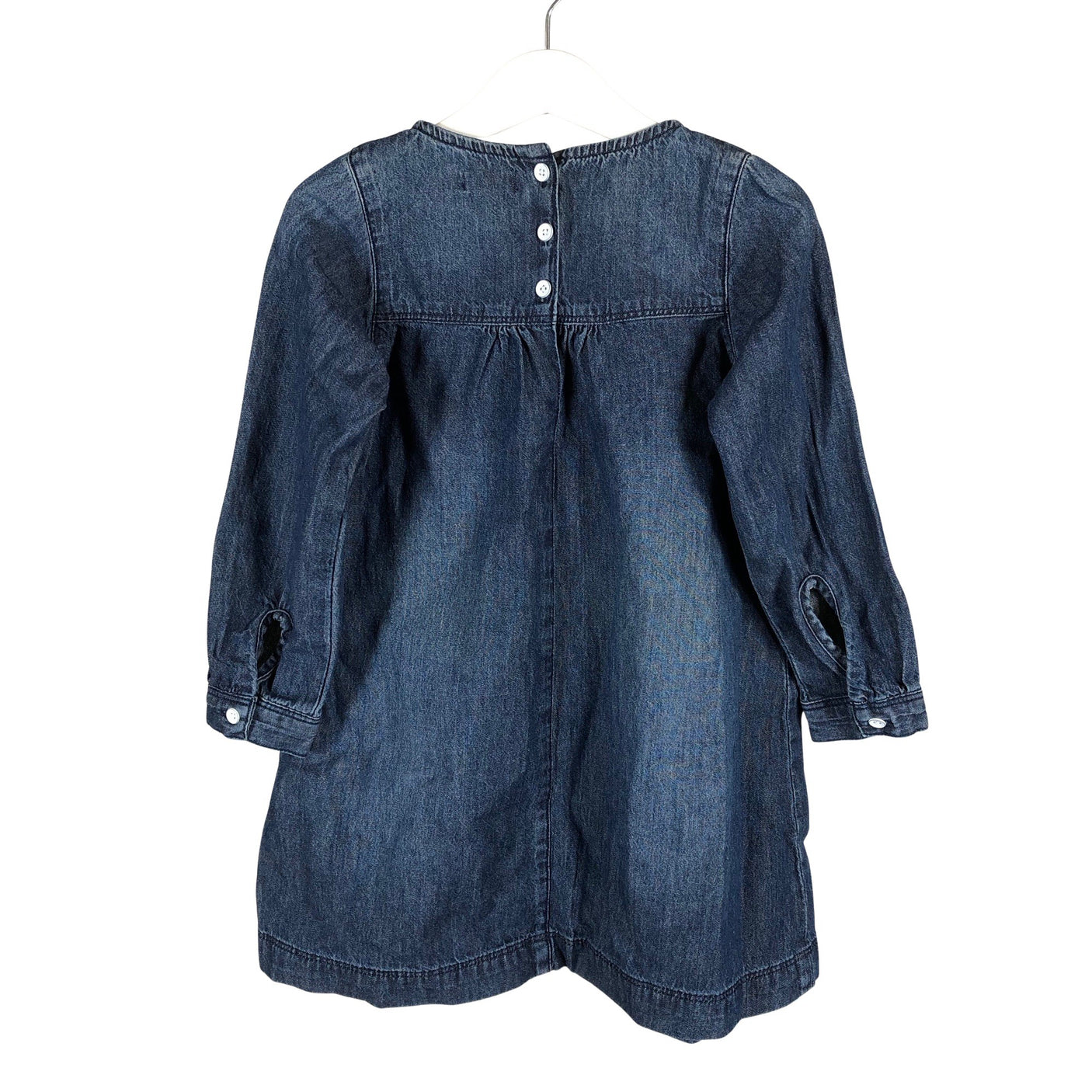Unisex Next - Denim dress, size 104 - 110 - Blue (2)