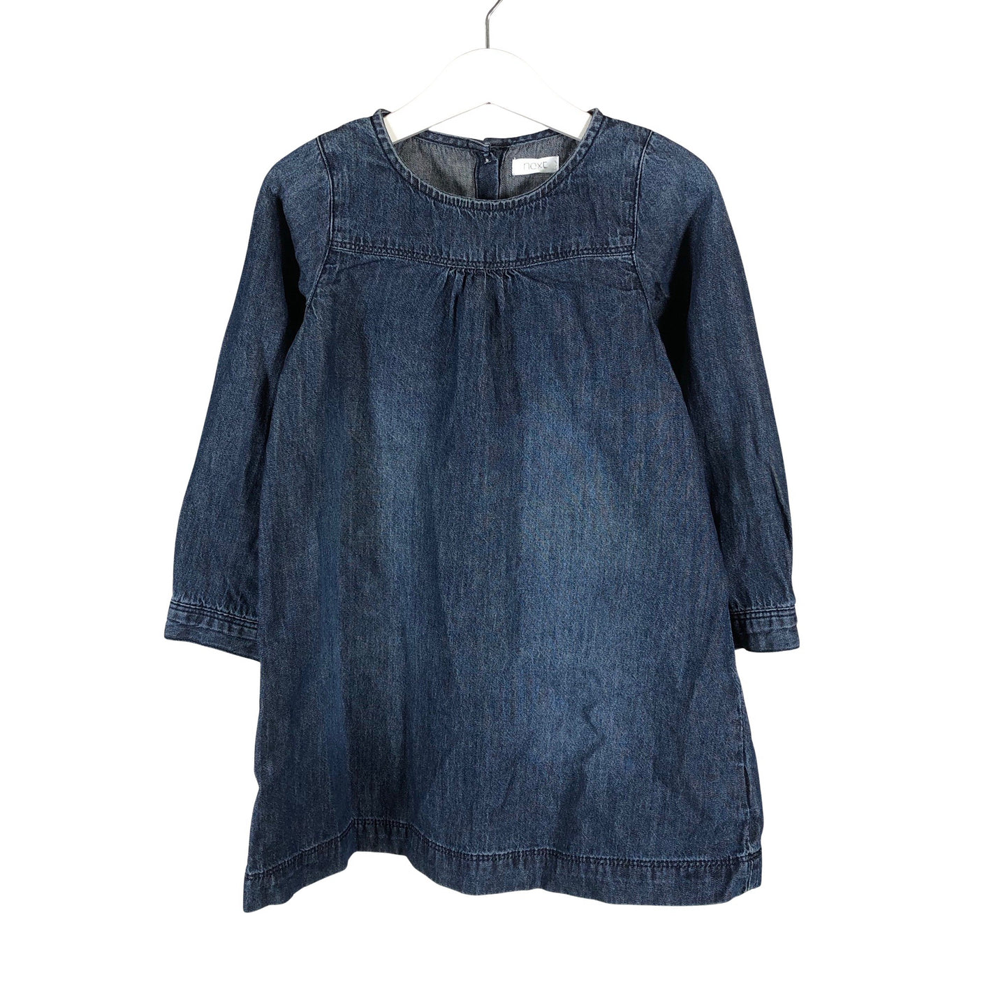 Unisex Next - Denim dress, size 104 - 110 - Blue (1)