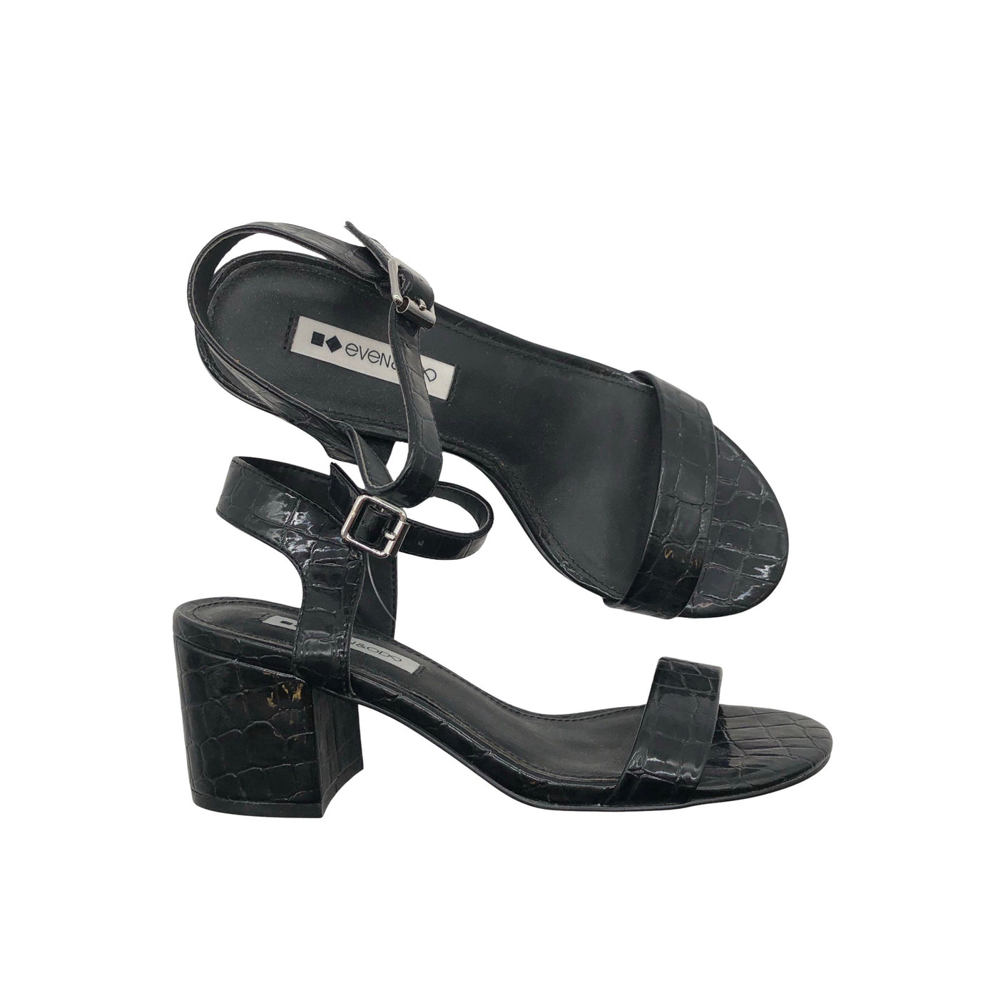 Unisex Even&Odd - Heeled sandals, size 37 - Black (1)