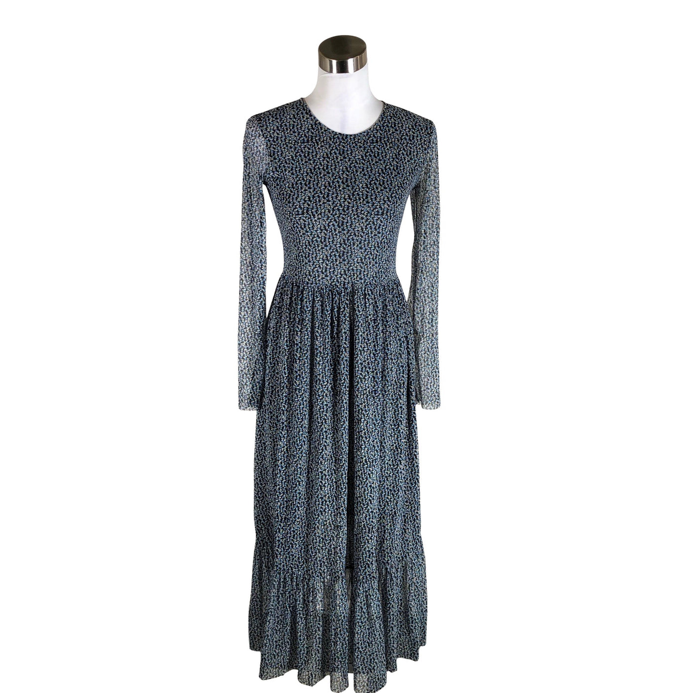 Unisex Samsoe&Samsoe - Schiffon dress, size 36 - Blue (1)