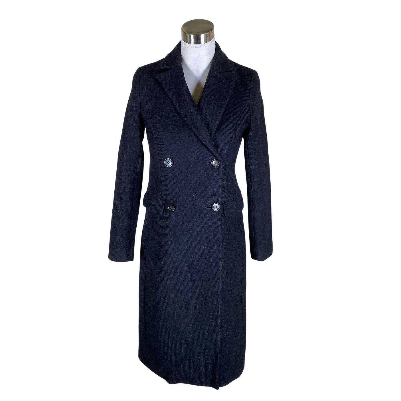Unisex Massimo Dutti - Wool coat, size 36 - Blue (1)