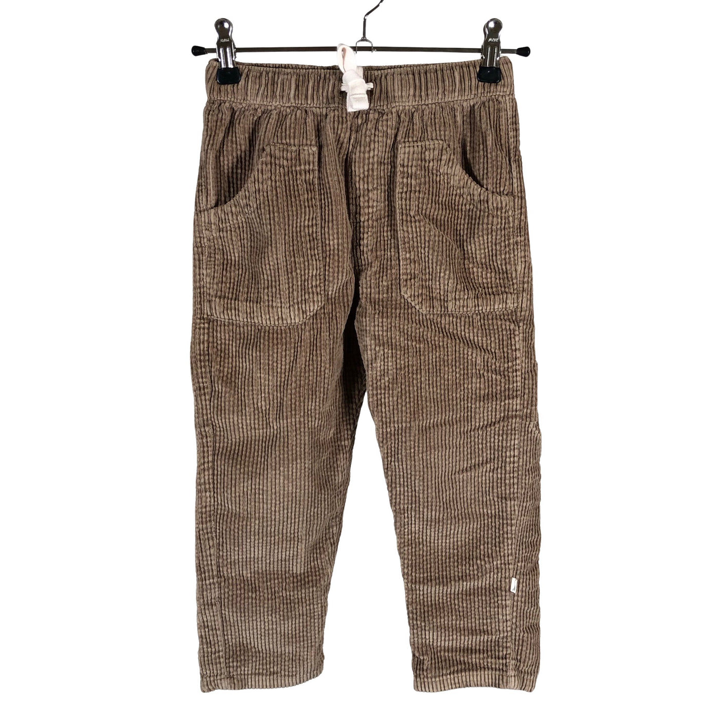 Unisex Easy Peasy - Velvet pants, size 104 - 110 - Brown (1)