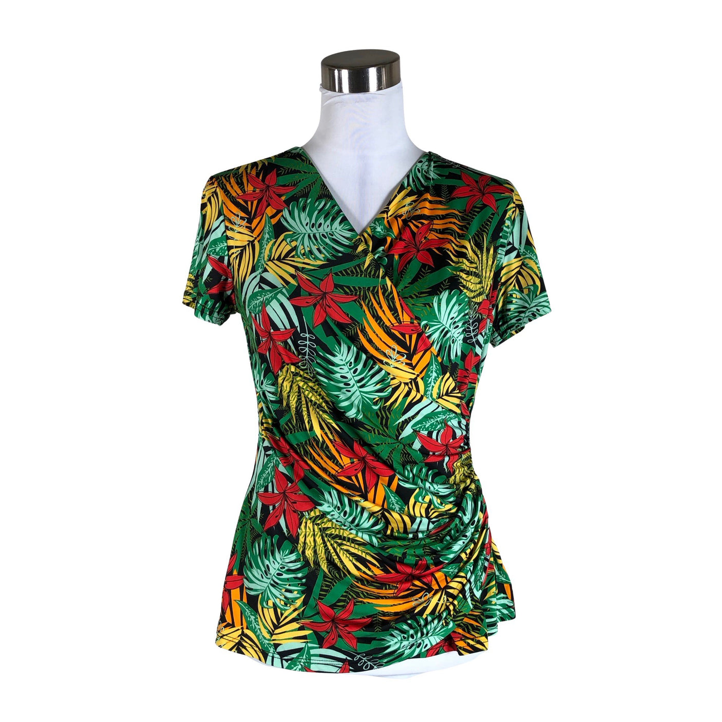 Unisex Helmi - Short-sleeved blouse, size 40 - Green (1)